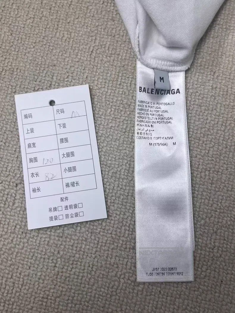 Balenciaga Balenciaga Logo Letter Pattern Printed Crew Neck Short Sle Size US M / EU 48-50 / 2 - 5 Thumbnail