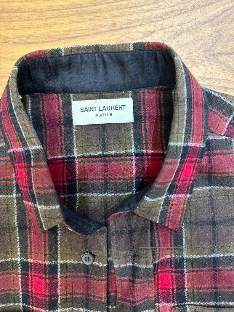 Other Saint Laurent 2013 Wool Plaid Shirt. Size US S / EU 44-46 / 1 - 3 Thumbnail