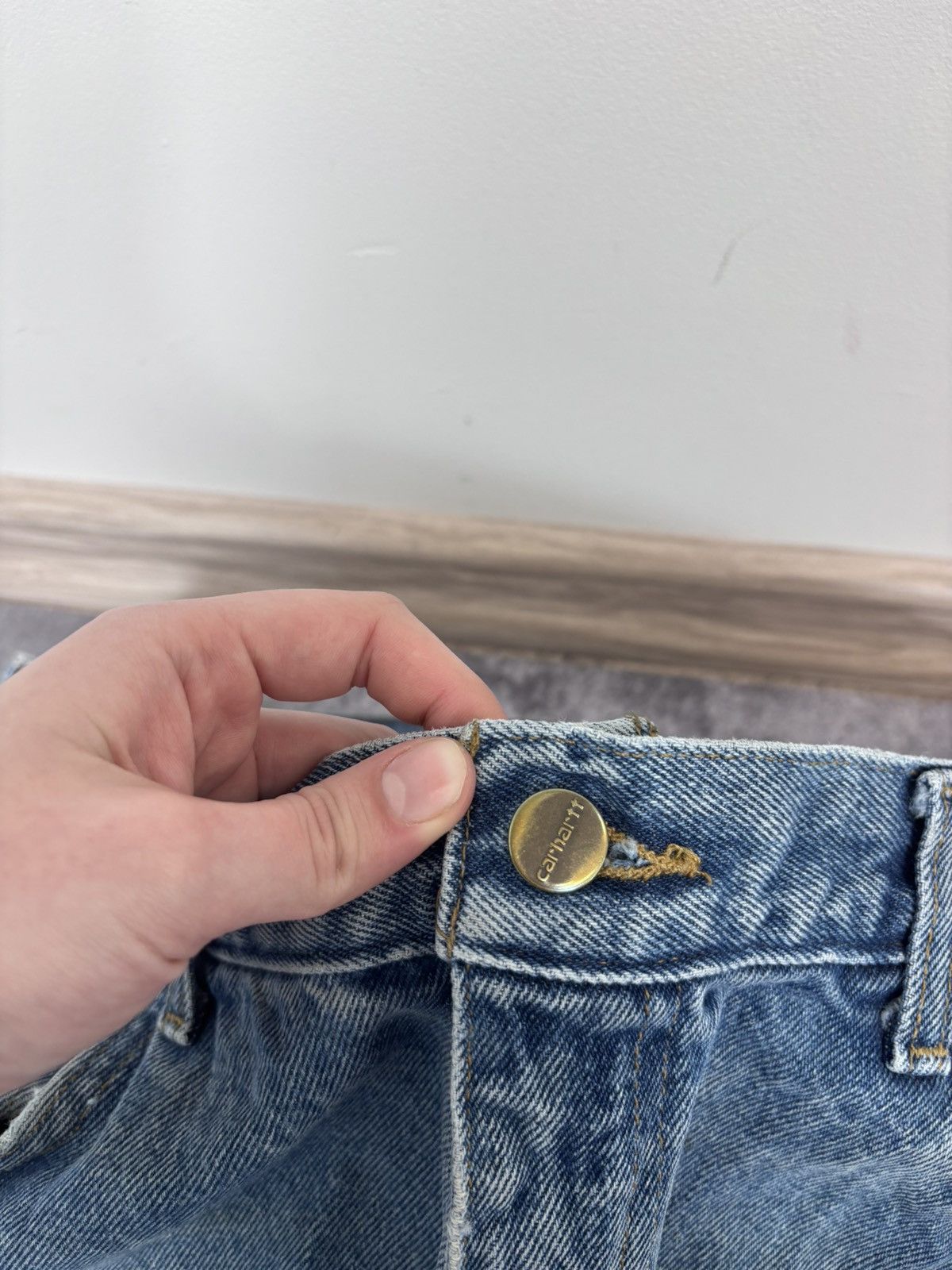 Carhartt Carhartt Men’s Denim Jeans B171 DST Relaxed Fit Distressed Size US 36 / EU 52 - 16 Thumbnail
