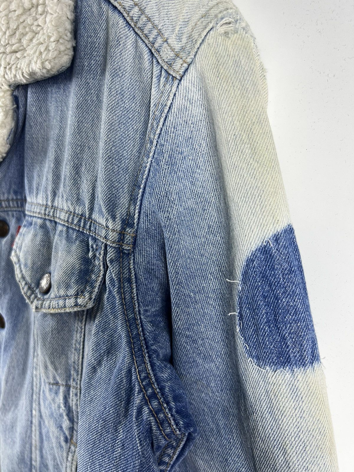 Big John 🔥 THE WORLD BIG JOHN VTG SHERPA LINING DISTRESSED TYPE-2 Size US M / EU 48-50 / 2 - 7 Thumbnail