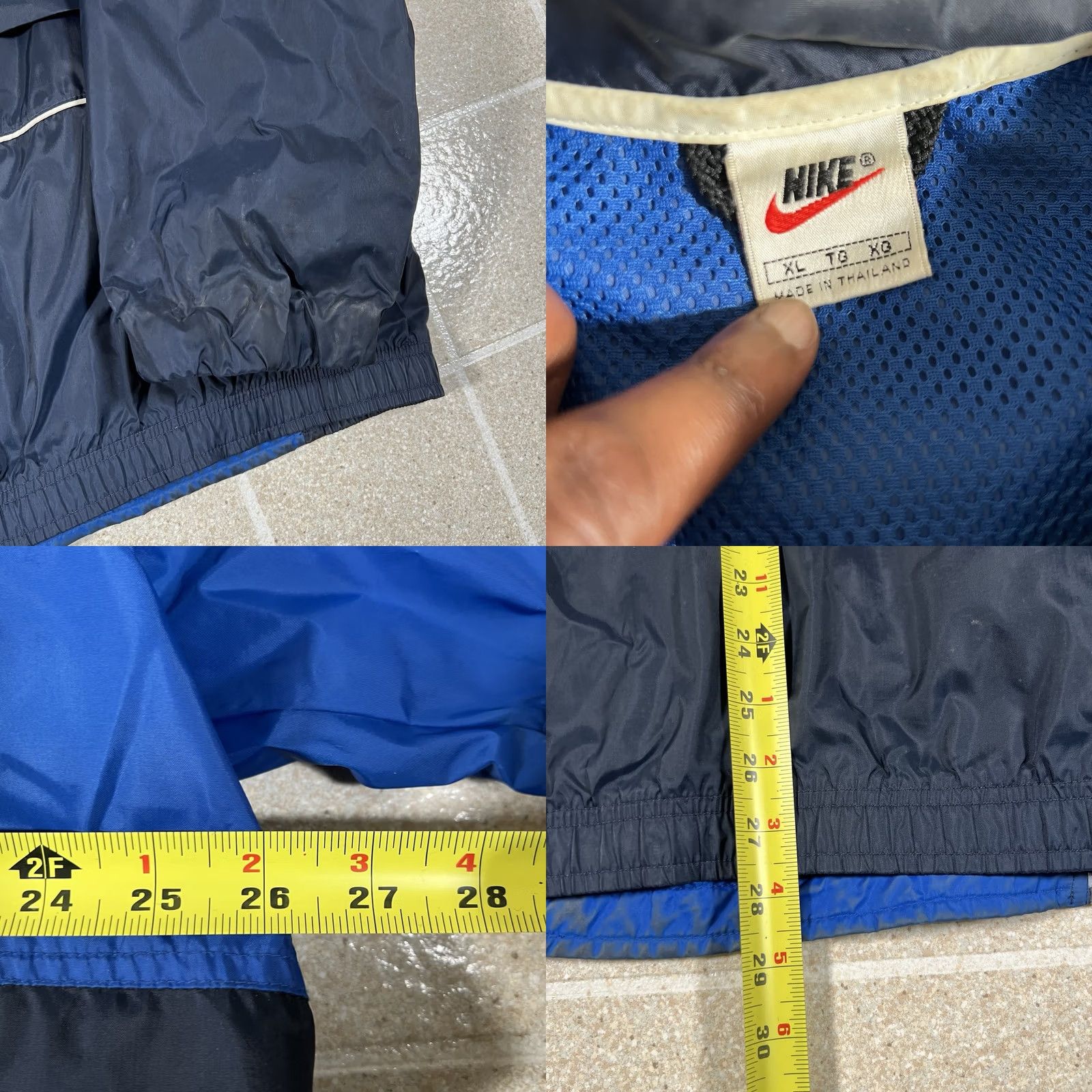 Nike VINTAGE Nike Jacket Mens XL Blue 90s Windbreaker Nylon Lightweight Track Size US XL / EU 56 / 4 - 8 Thumbnail