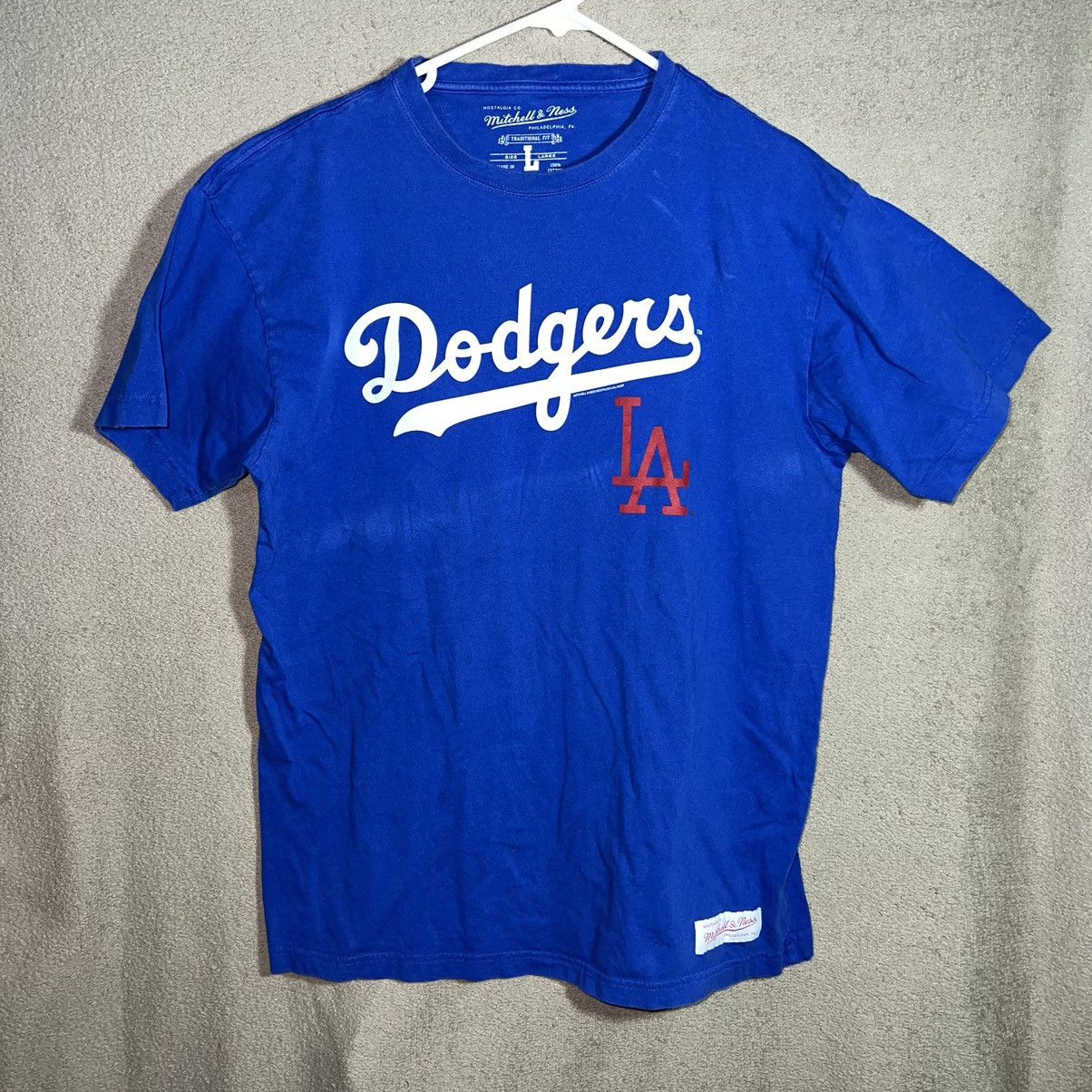 Vintage Vintage Mitchell & Ness Los Angeles Dodgers T Shirt Size L ...