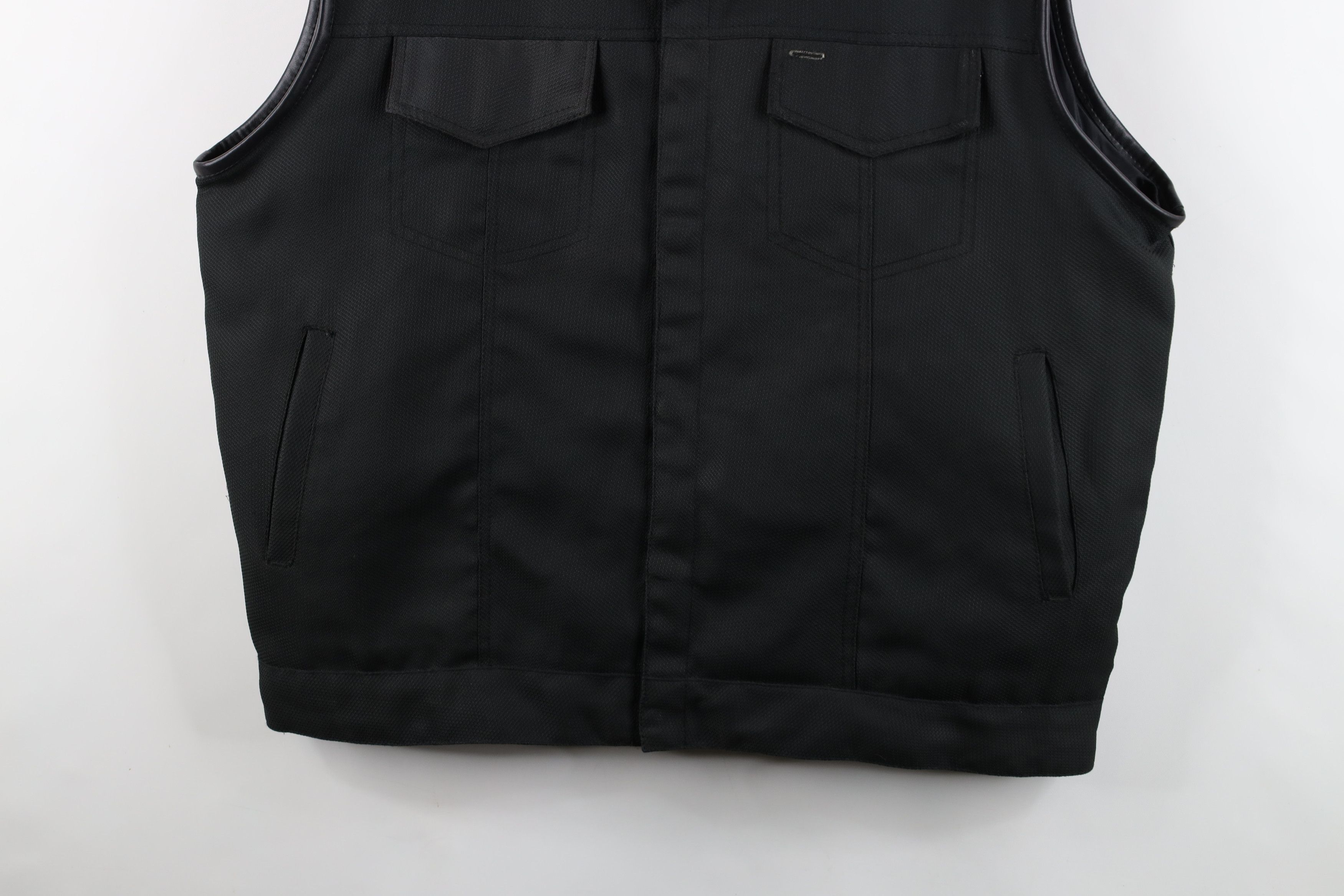 Vintage Vintage Vance Leathers Leather Trim Motorcycle Riding Vest Size US XXL / EU 58 / 5 - 3 Thumbnail