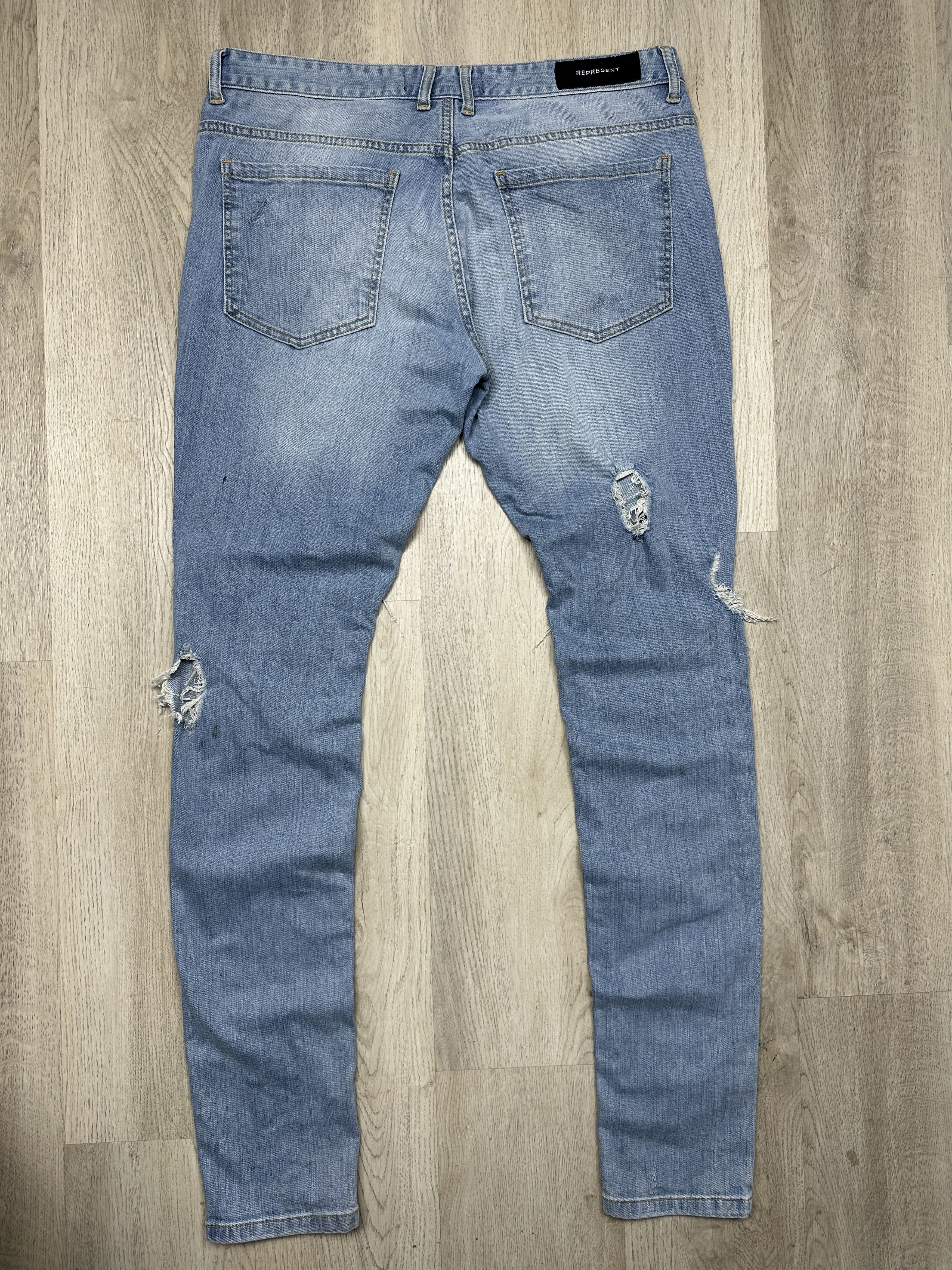Represent Clo. Represent Mens Distressed Denim Pants Jeans Size US 36 / EU 52 - 8 Thumbnail