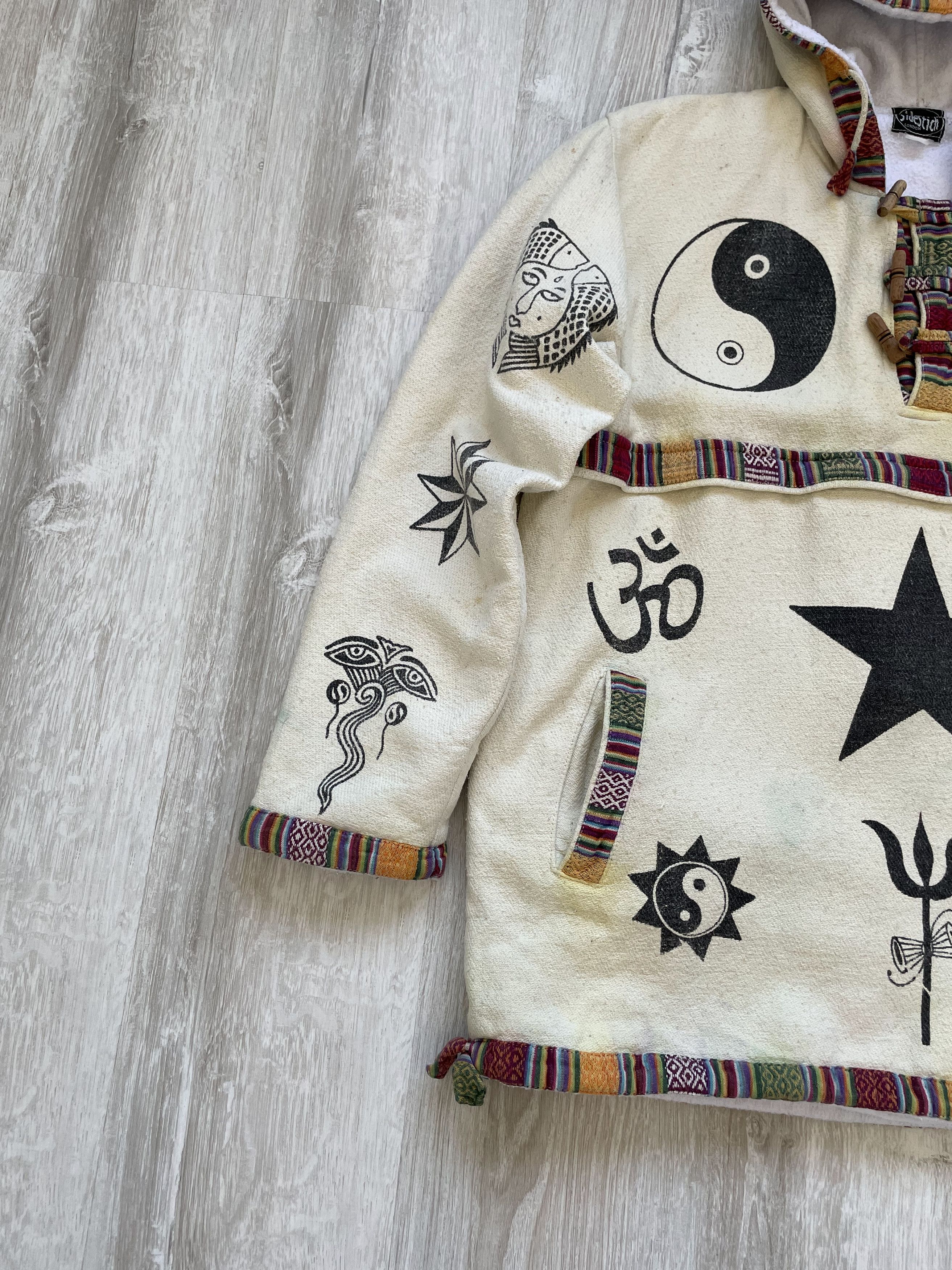 Ying Yang Symbolic Pattern Hoodie Secret Geometry