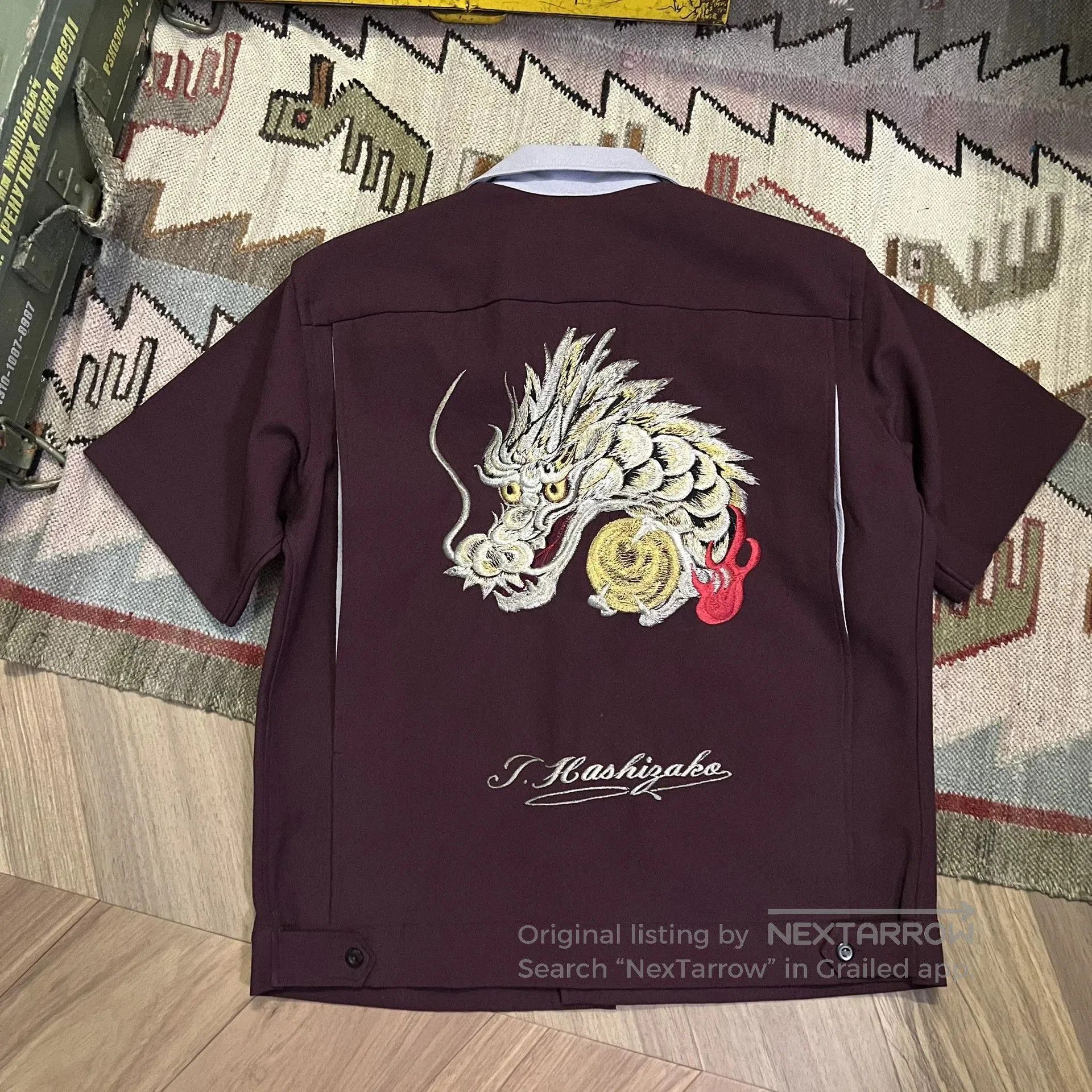Vintage Vintage 90s Japanese Sukajan Shirt. Size US M / EU 48-50 / 2 - 1 Thumbnail