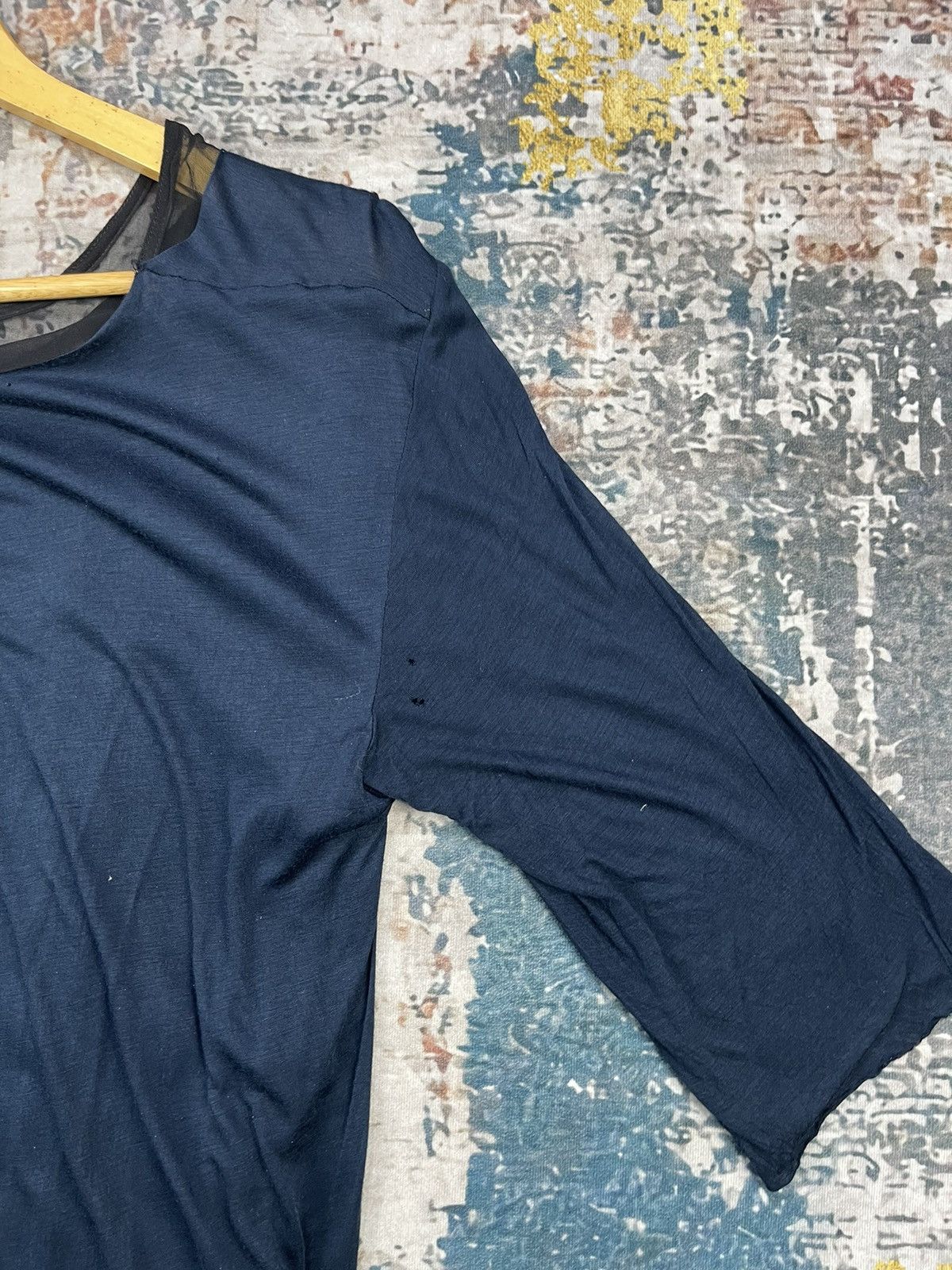Haider Ackermann Haider Ackermann Dark Blue Rayon Silk Wrap Dress Size XS / US 0-2 / IT 36-38 - 7 Thumbnail