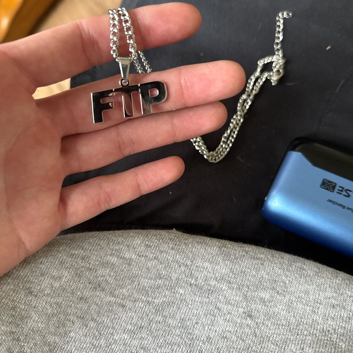 Fuck The Population custom silver “ ftp ” chain Size ONE SIZE - 2 Thumbnail
