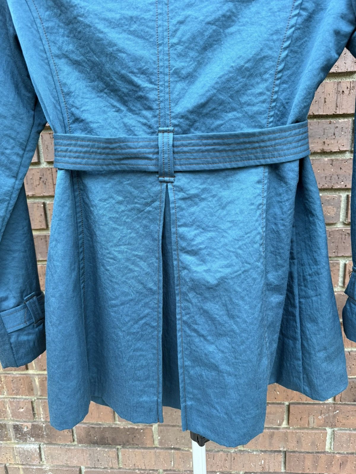 Other Ambition Double Breasted Trench Coat Teal Belt Women Small Size S / US 4 / IT 40 - 8 Thumbnail
