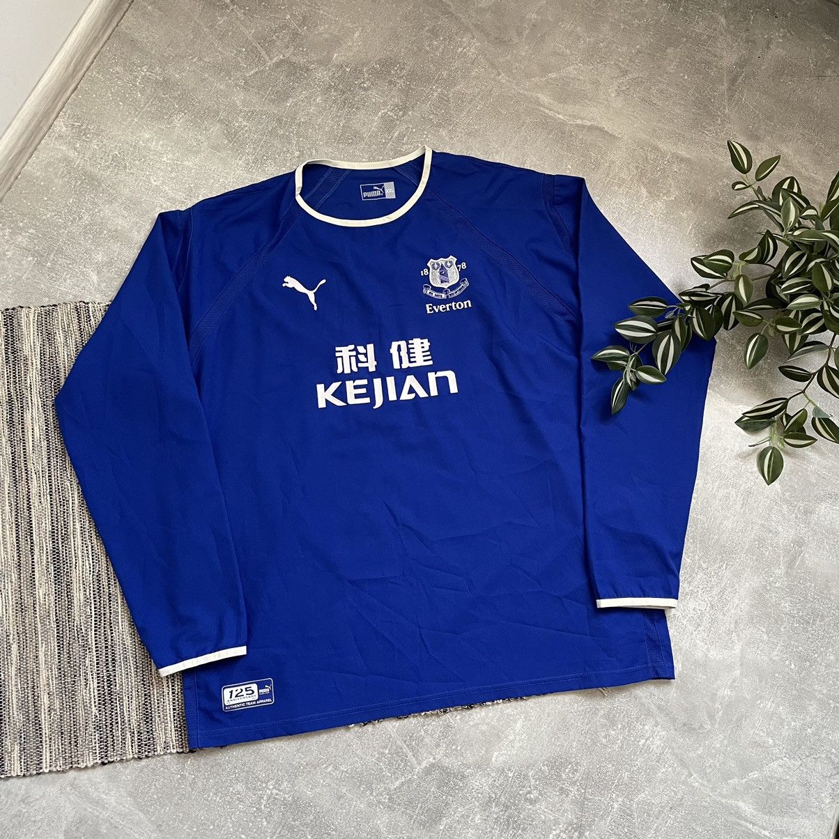 Retro Everton KEJIAN Puma Longsleeve away jersey 1996 ECCO2K