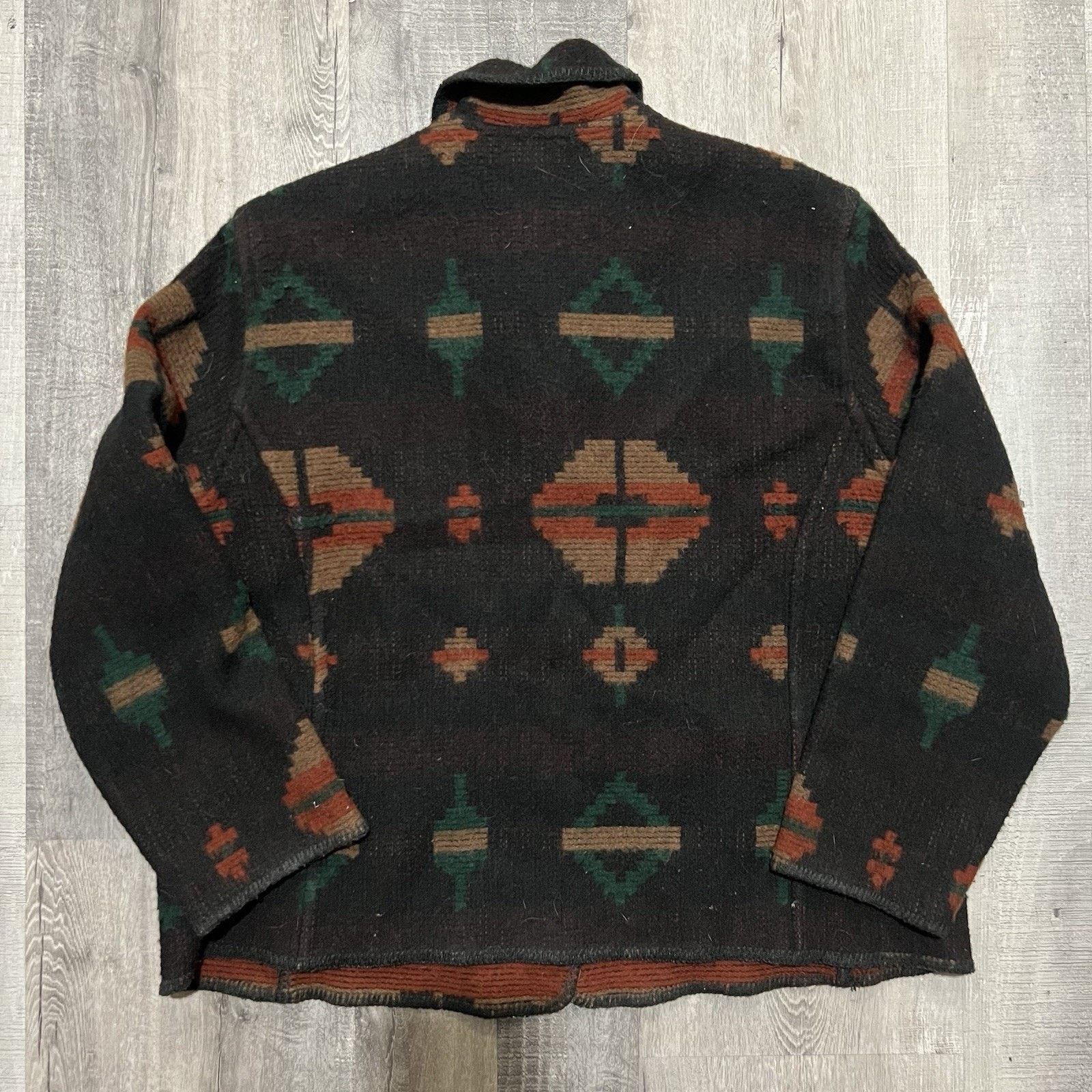 Vintage Woolrich Reversible Southwestern Wool Aztec Button Jacket Size XL / US 12-14 / IT 48-50 - 5 Thumbnail