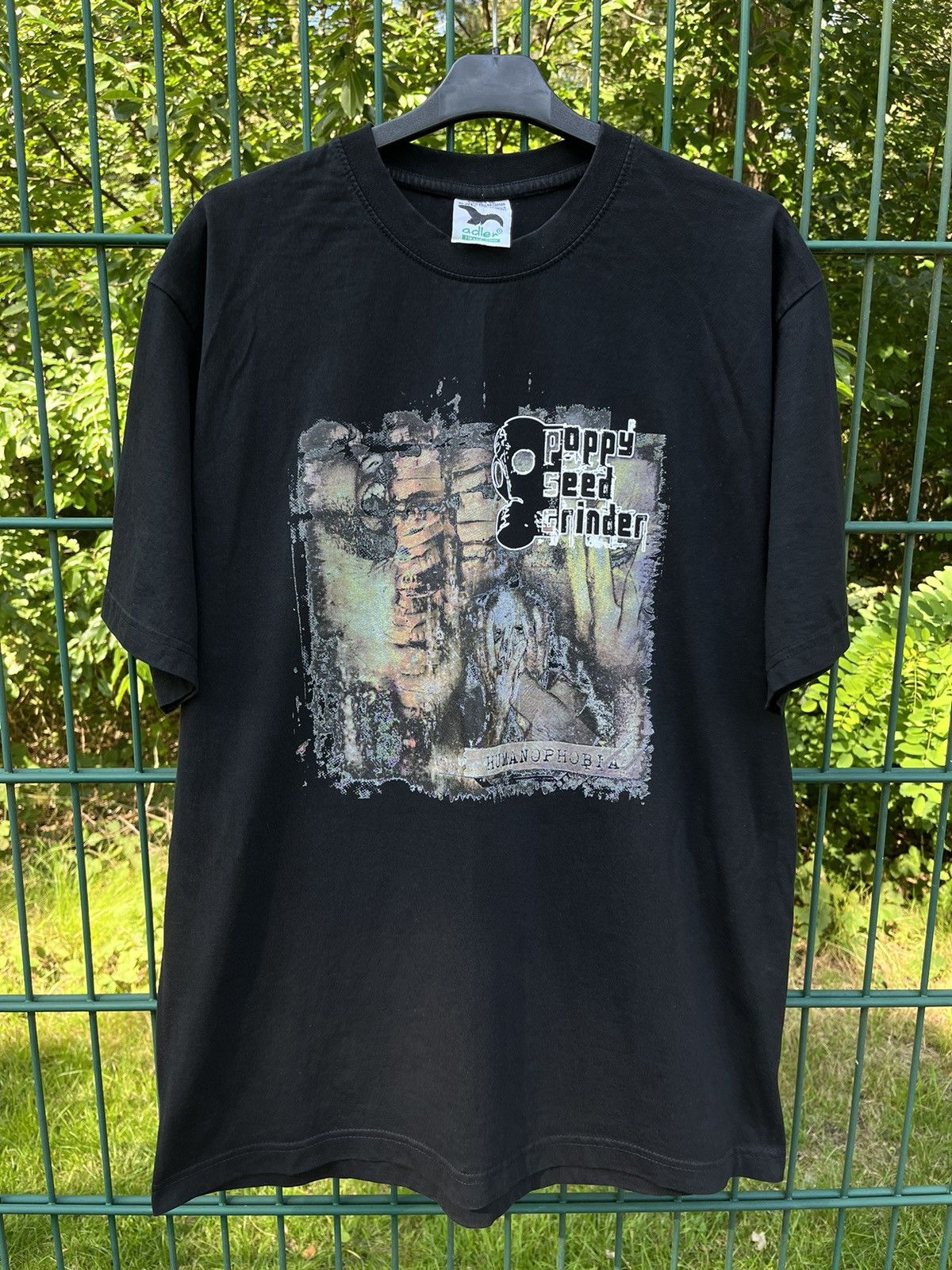 Band Tees × Vintage HUMANOPHOBIA POPPY SEED GRINDER Vintage T-shirt Size US XL / EU 56 / 4 - 2 Thumbnail