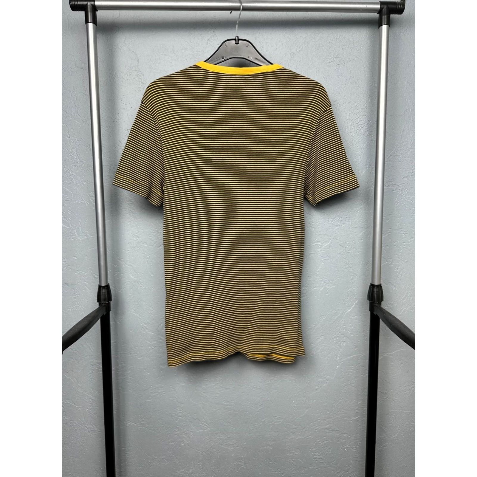 G-Star G Star Raw Mens Ciaran Stripe T-Shirt M Yellow Cotton Logo Shirt Mens XS-XL Size US M / EU 48-50 / 2 - 8 Thumbnail