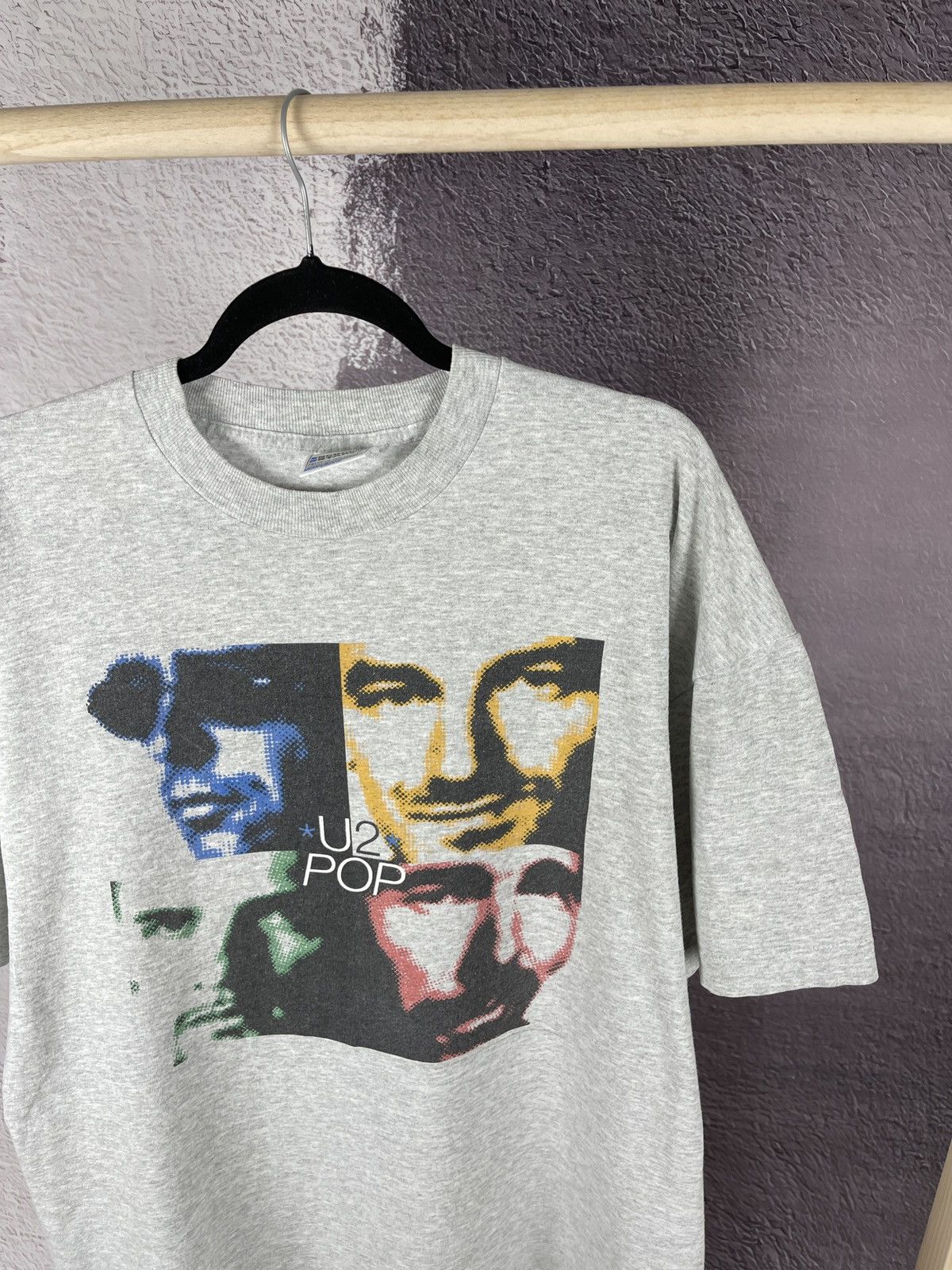 Band Tees U2 POP vintage 90s Screen Stars FotL band tee shirt Size US XL / EU 56 / 4 - 4 Thumbnail