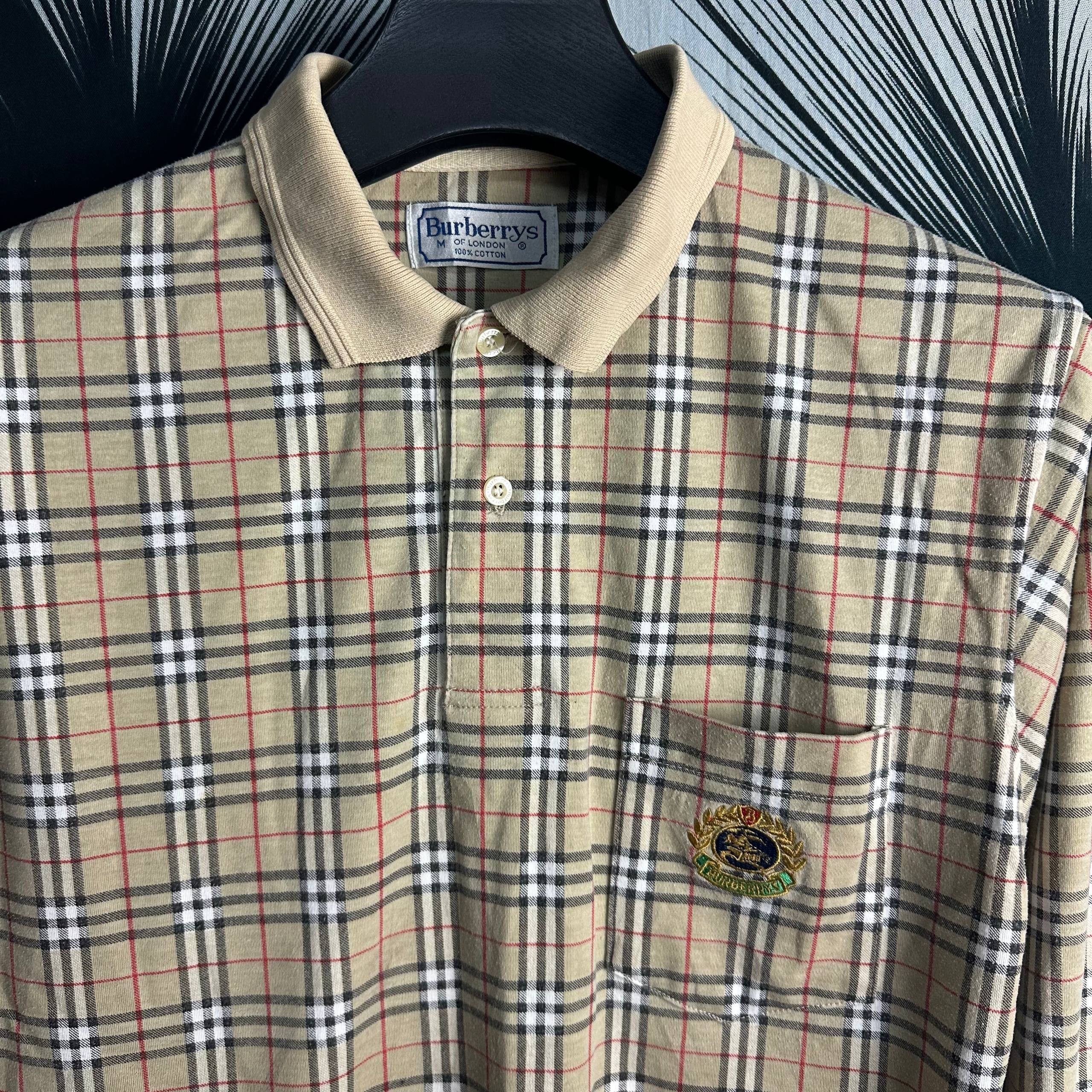 Burberry Vintage Burberry Nova Check Polo Shirt Size US L / EU 52-54 / 3 - 3 Thumbnail
