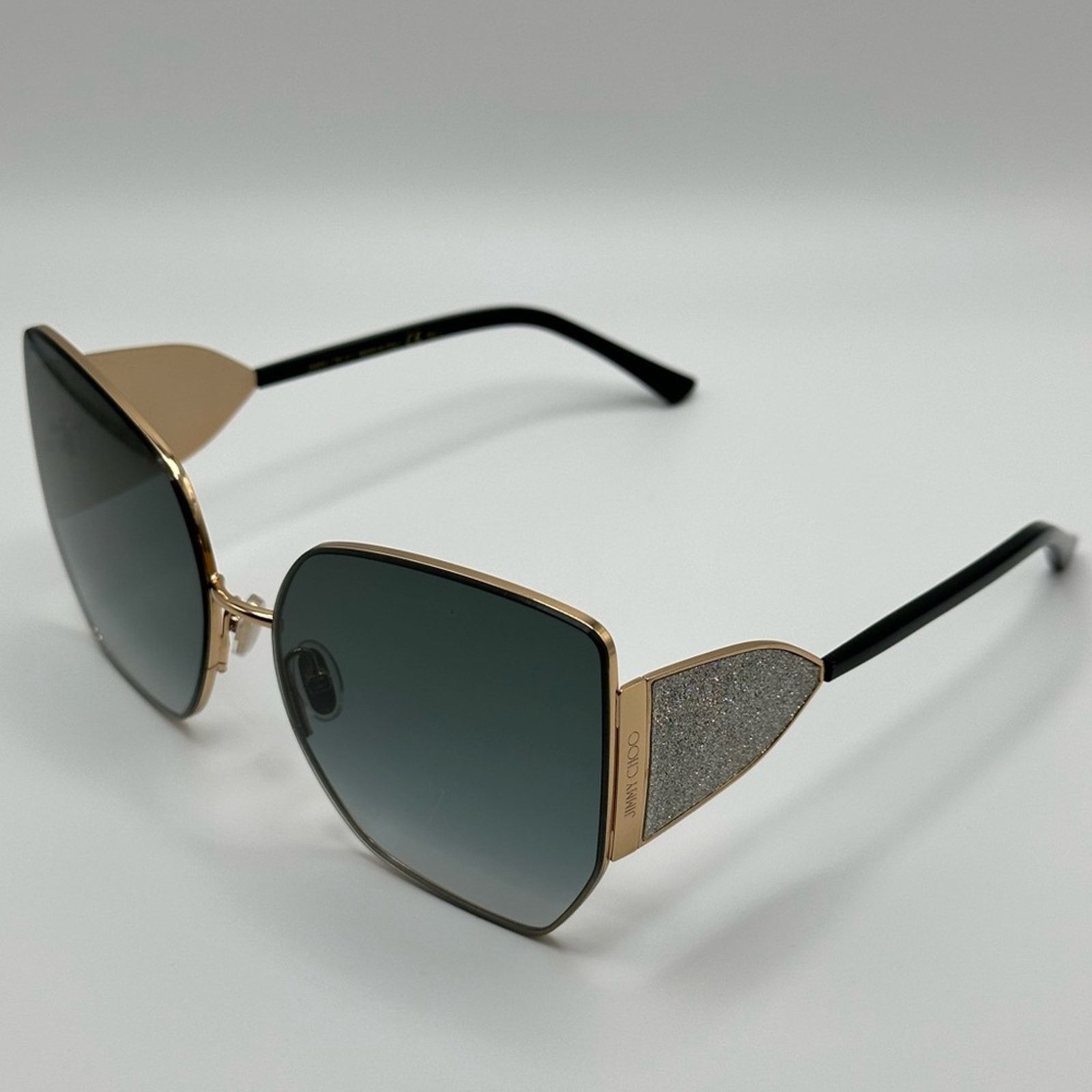 Jimmy Choo NEW JIMMY CHOO River/S 2M2 Black Oversized Women Sunglasses Size ONE SIZE - 5 Thumbnail