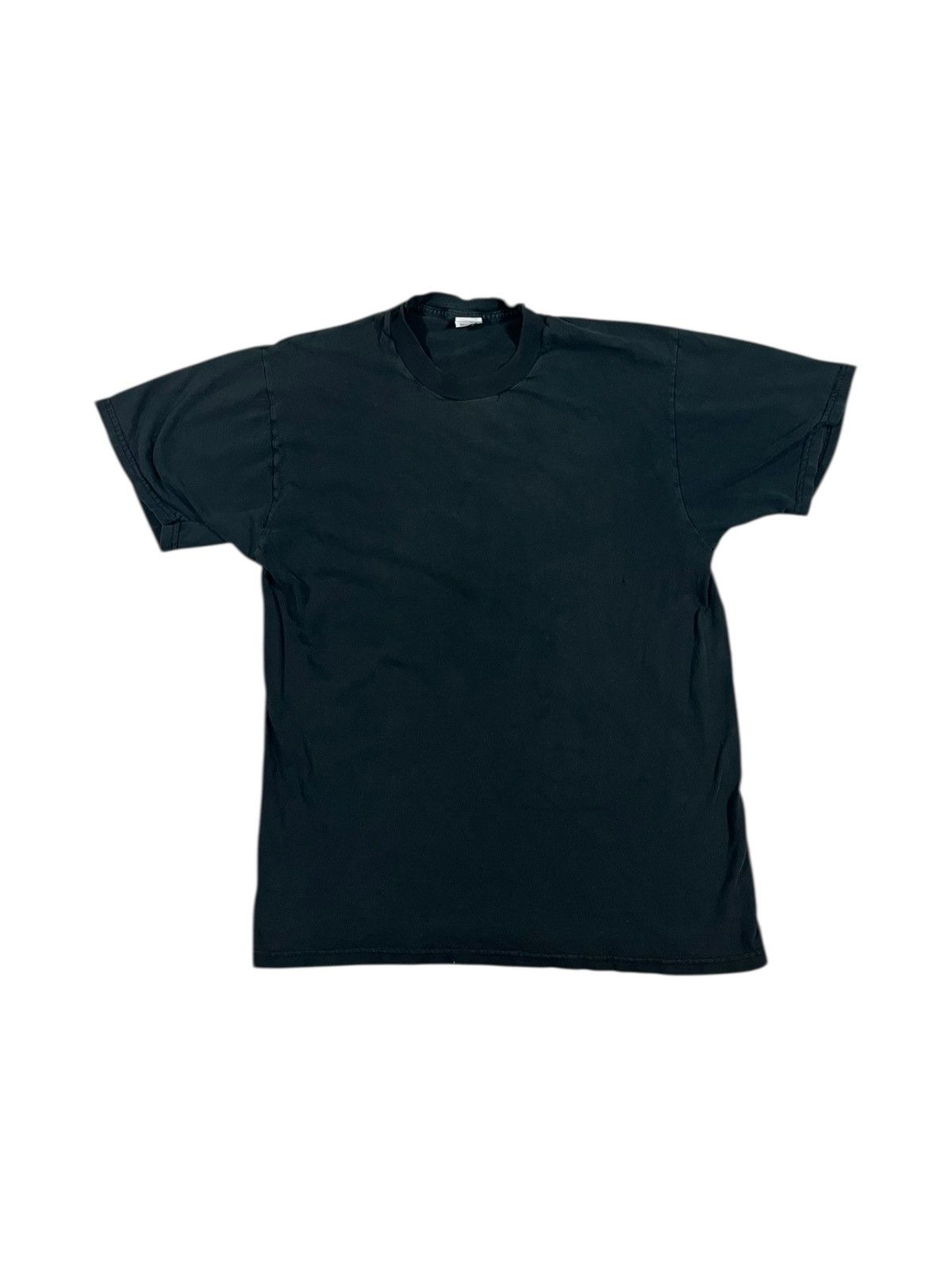 Vintage Vintage Y2K Faded Black Blank T Shirt Size US M / EU 48-50 / 2 - 1 Thumbnail