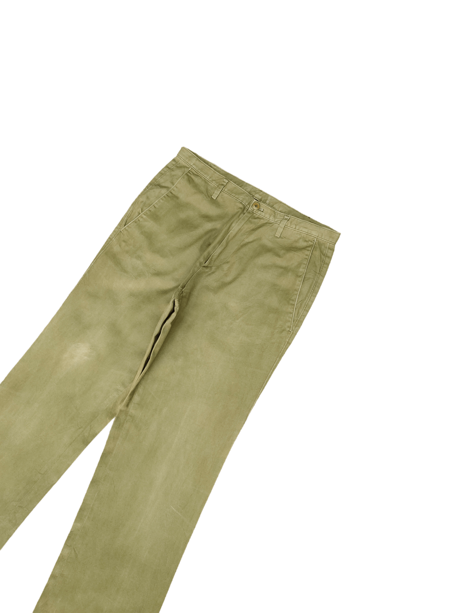 Miu Miu Miu Miu Olive Green Faded Trouser Pants Size US 30 / EU 46 - 6 Thumbnail