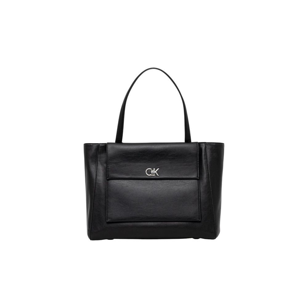 Calvin Klein Black Recycled Polyester Women's Handbag Size ONE SIZE - 1 Thumbnail