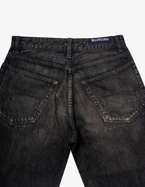 Balenciaga Balenciaga Dark Brown Slim Denim Shorts Size US 30 / EU 46 - 4 Thumbnail