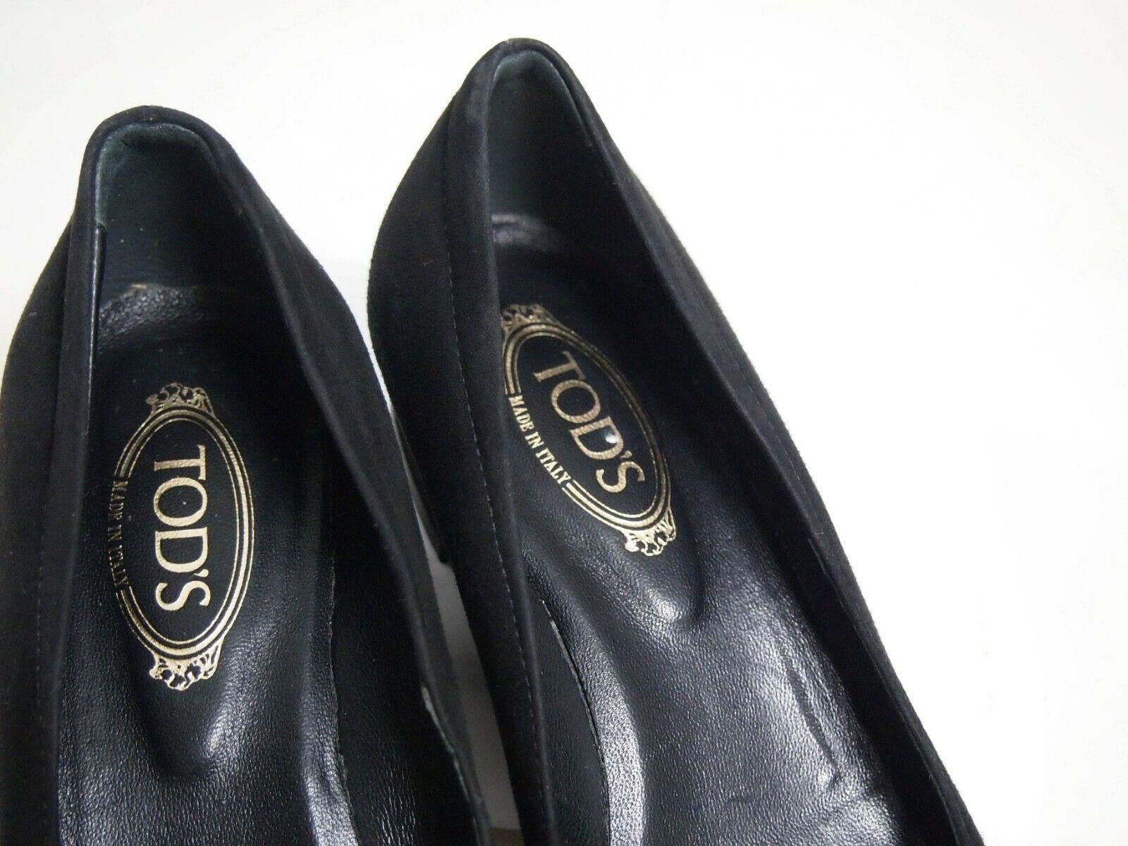 Tod's Tod's Fringe Pumps Black Suede Patent Leather US 6 EU 36 Size US 6 / IT 36 - 6 Thumbnail