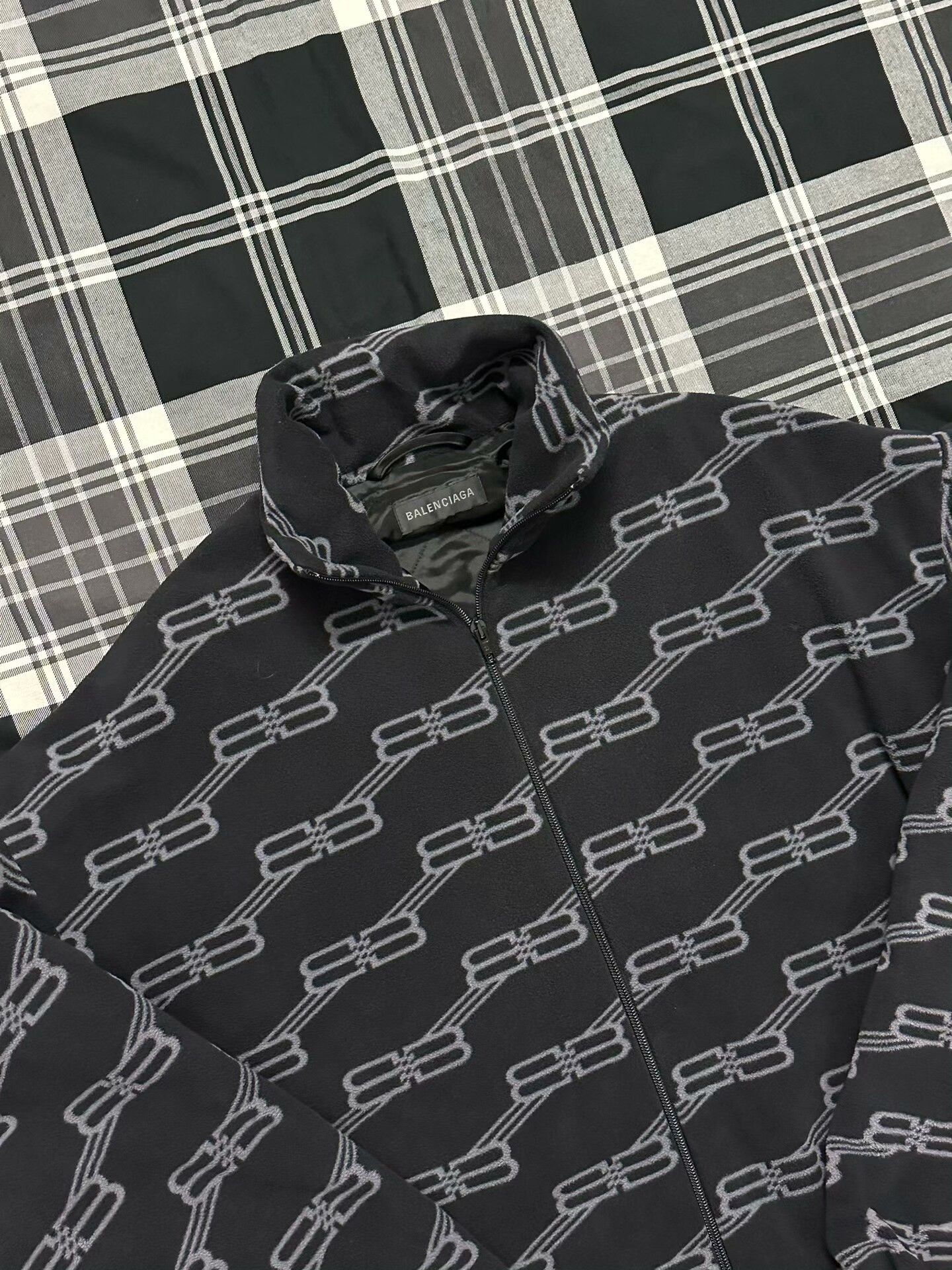 Balenciaga Balenciaga SS23 Logo Zip High-Neck Jacket Size US S / EU 44-46 / 1 - 1 Thumbnail