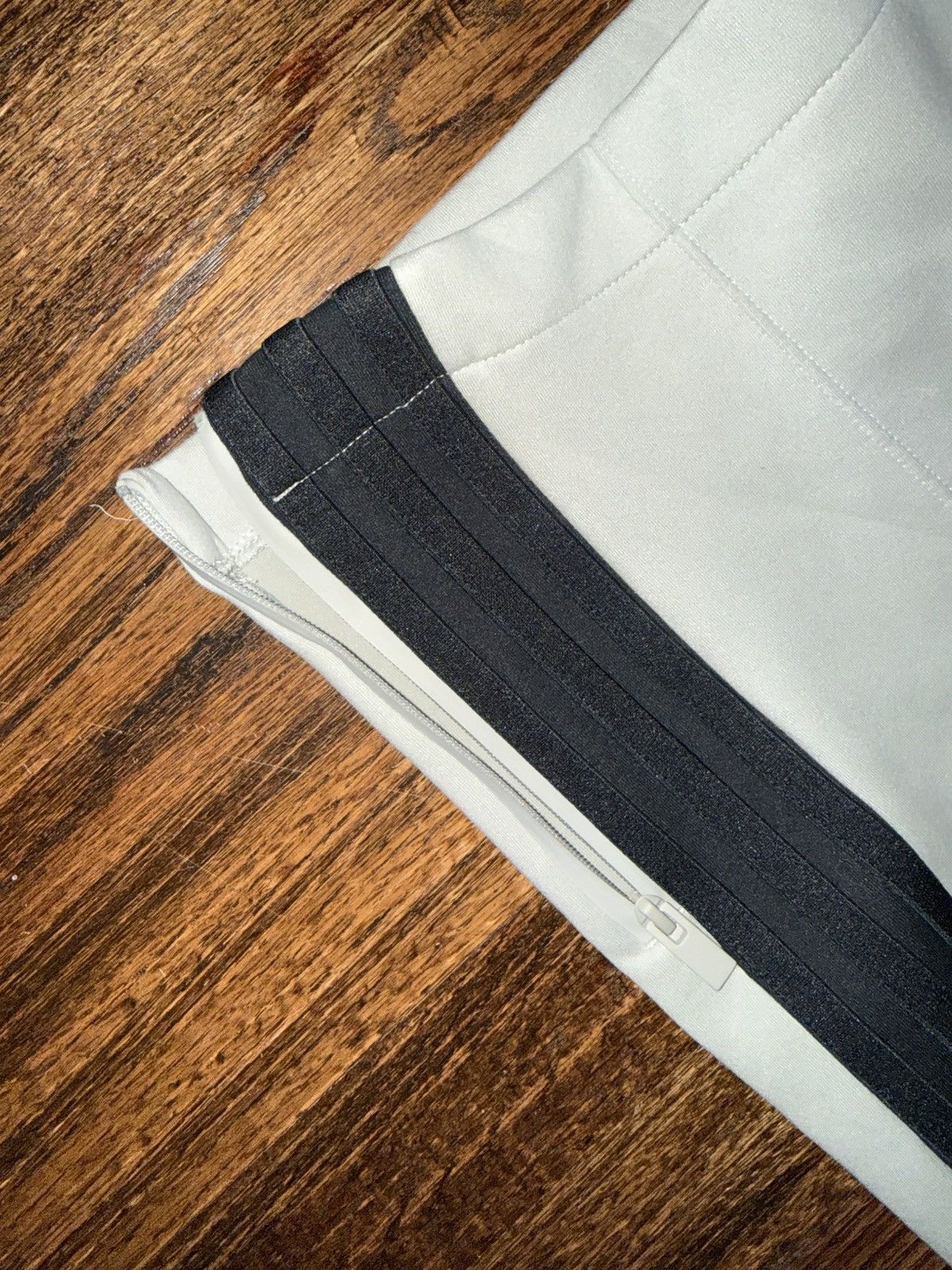 Fear Of God Athletics X Adidas Gray Striped Sweatpants Sz L