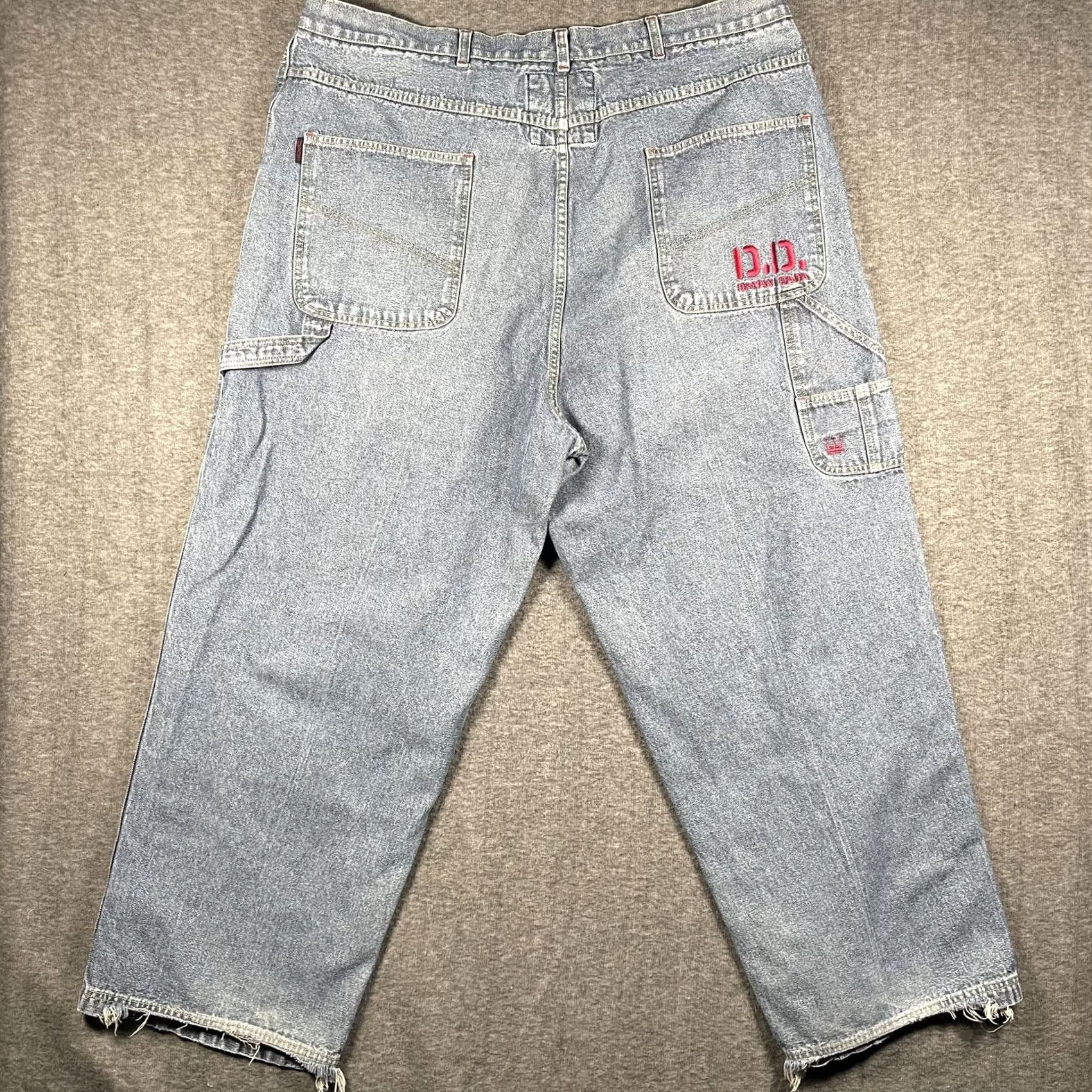 Denime VINTAGE Damani Dada Jeans Mens 43x30 Wide Leg Baggy Carpenter Hip Hop Denim Y2k Size US 44 / EU 60 - 3 Thumbnail