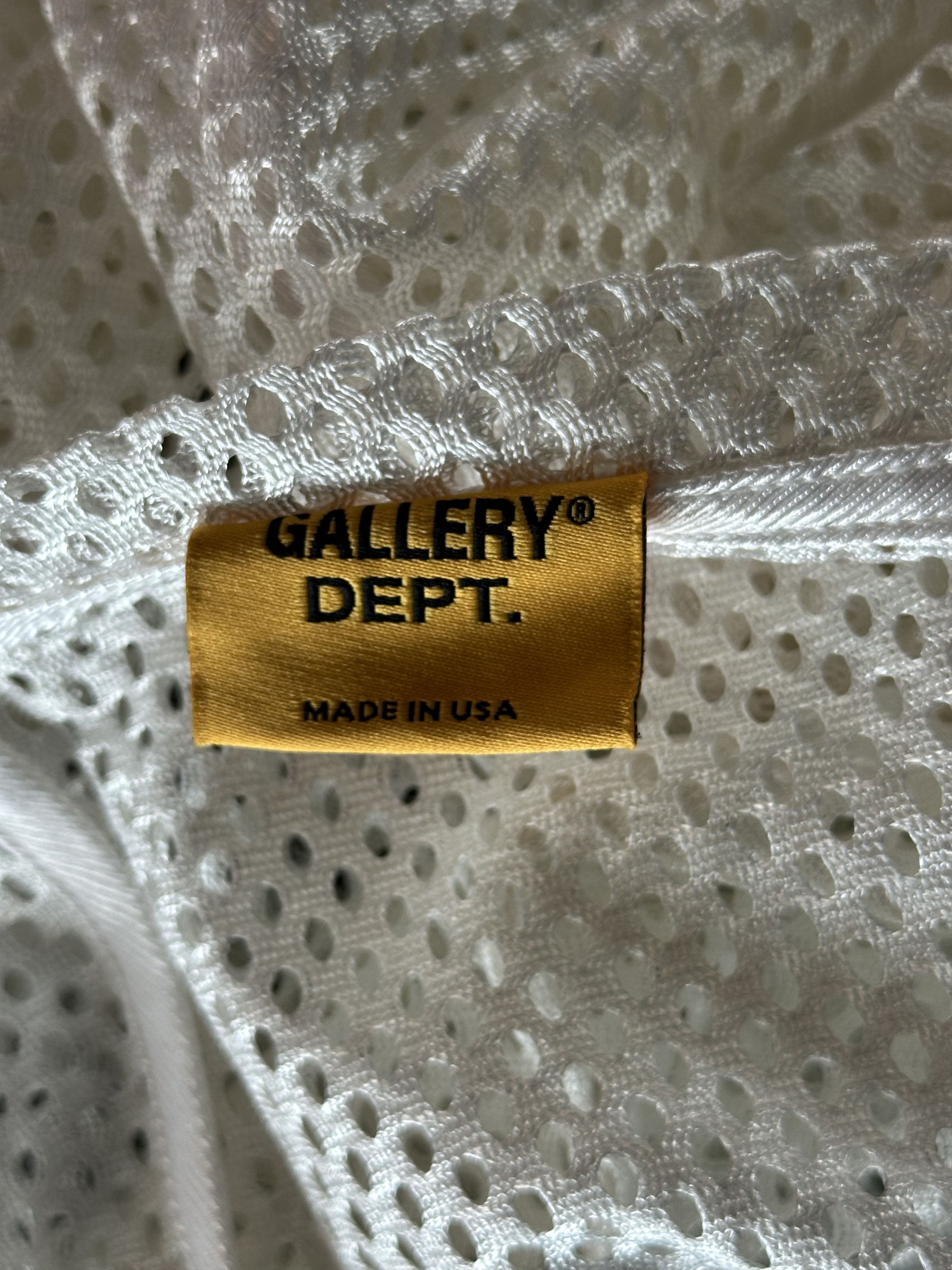 Gallery Dept. Gallery Dept White & Black Practice Mesh Jersey Size US S / EU 44-46 / 1 - 4 Thumbnail