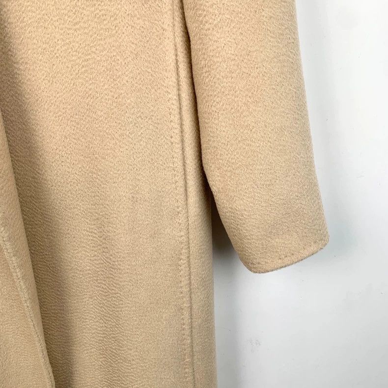 Max Mara Max Mara Brown Camel Fleece Lapel Belt Coat Size XXS / US 00 / IT 34 - 4 Thumbnail