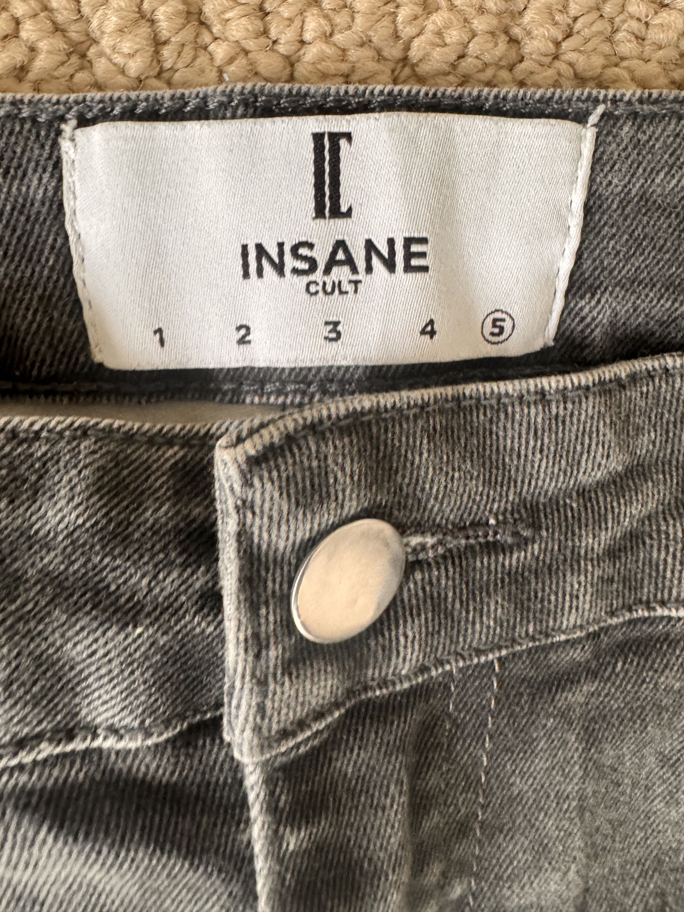 Insane Cult INSANE CULT SKELETON LEG DISTRESSED DENIM Size US 36 / EU 52 - 3 Thumbnail