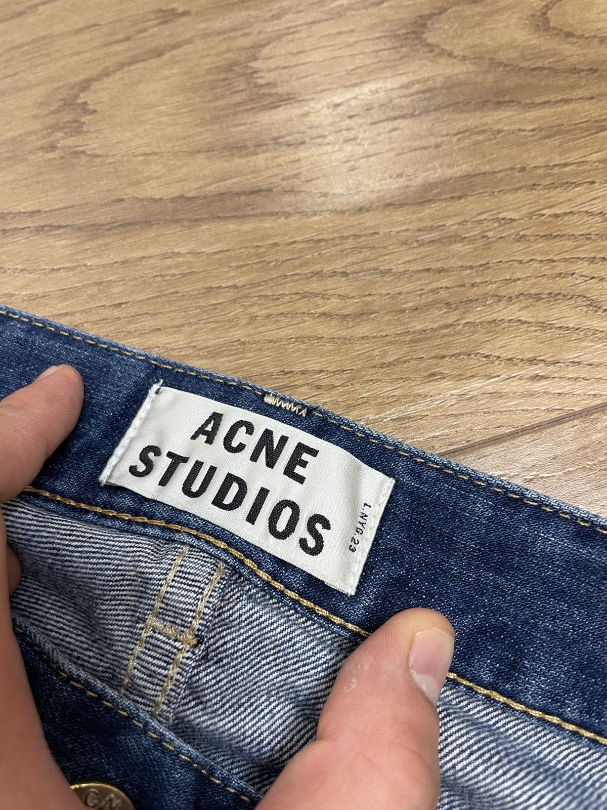 Acne Studios × Vintage Vintage Acne Studios RocVerakai Stonewashed Blue Denim Jeans Size US 30 / EU 46 - 12 Thumbnail