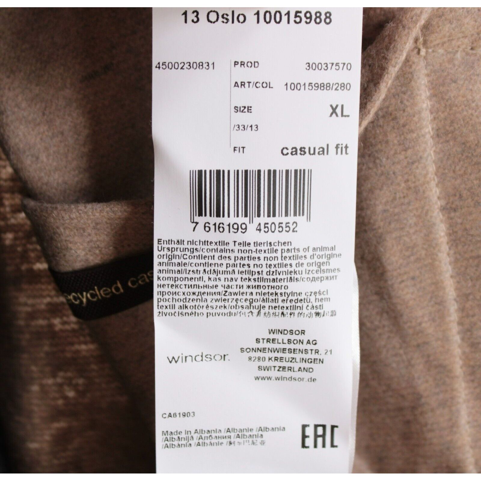 Other Windsor Overshirt Size XL US In Beige Cashmere Blend Size US XL / EU 56 / 4 - 9 Thumbnail