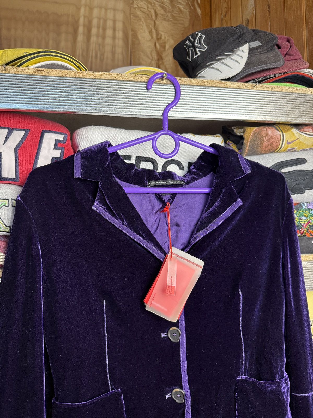 Marithe + Francois Girbaud Le Jean De Marithe Francois Girbaud Velur Blazer Size M / US 6-8 / IT 42-44 - 3 Thumbnail