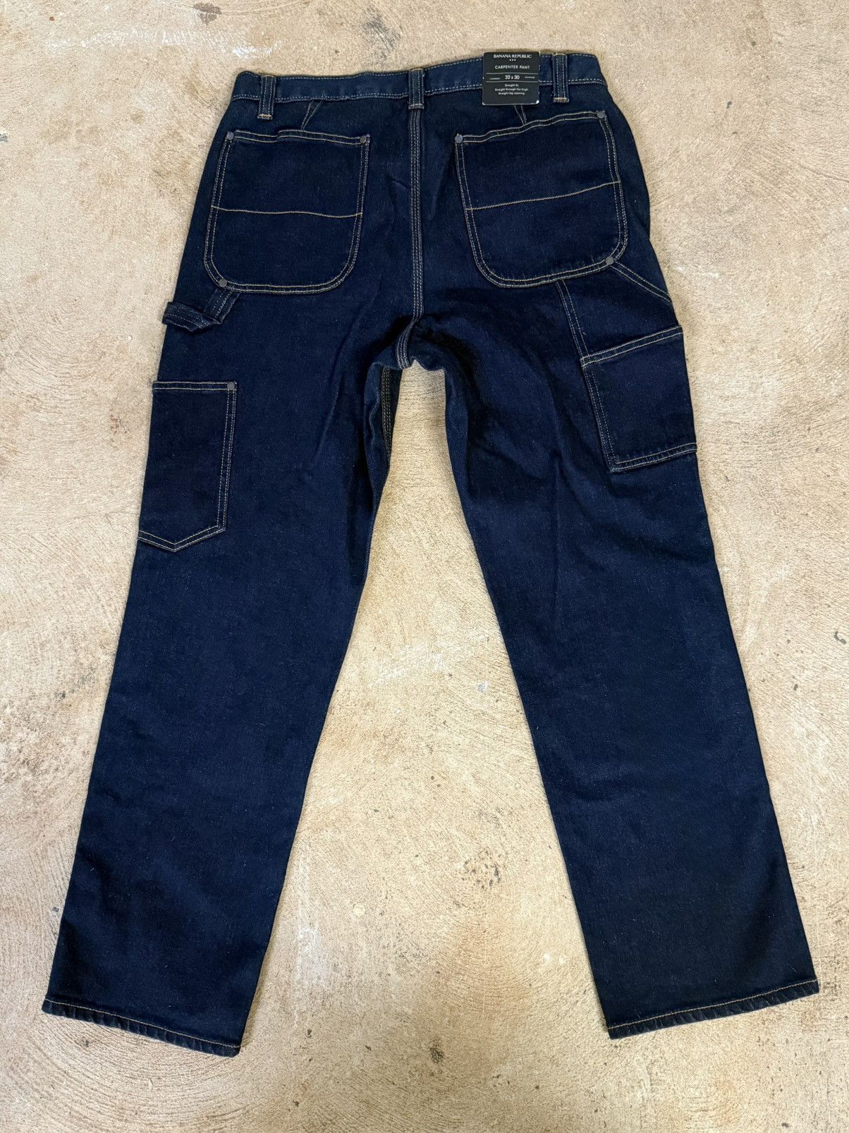 Banana Republic Dark Blue Wash Carpenter Pants Size 32 Size US 32 / EU 48 - 4 Thumbnail