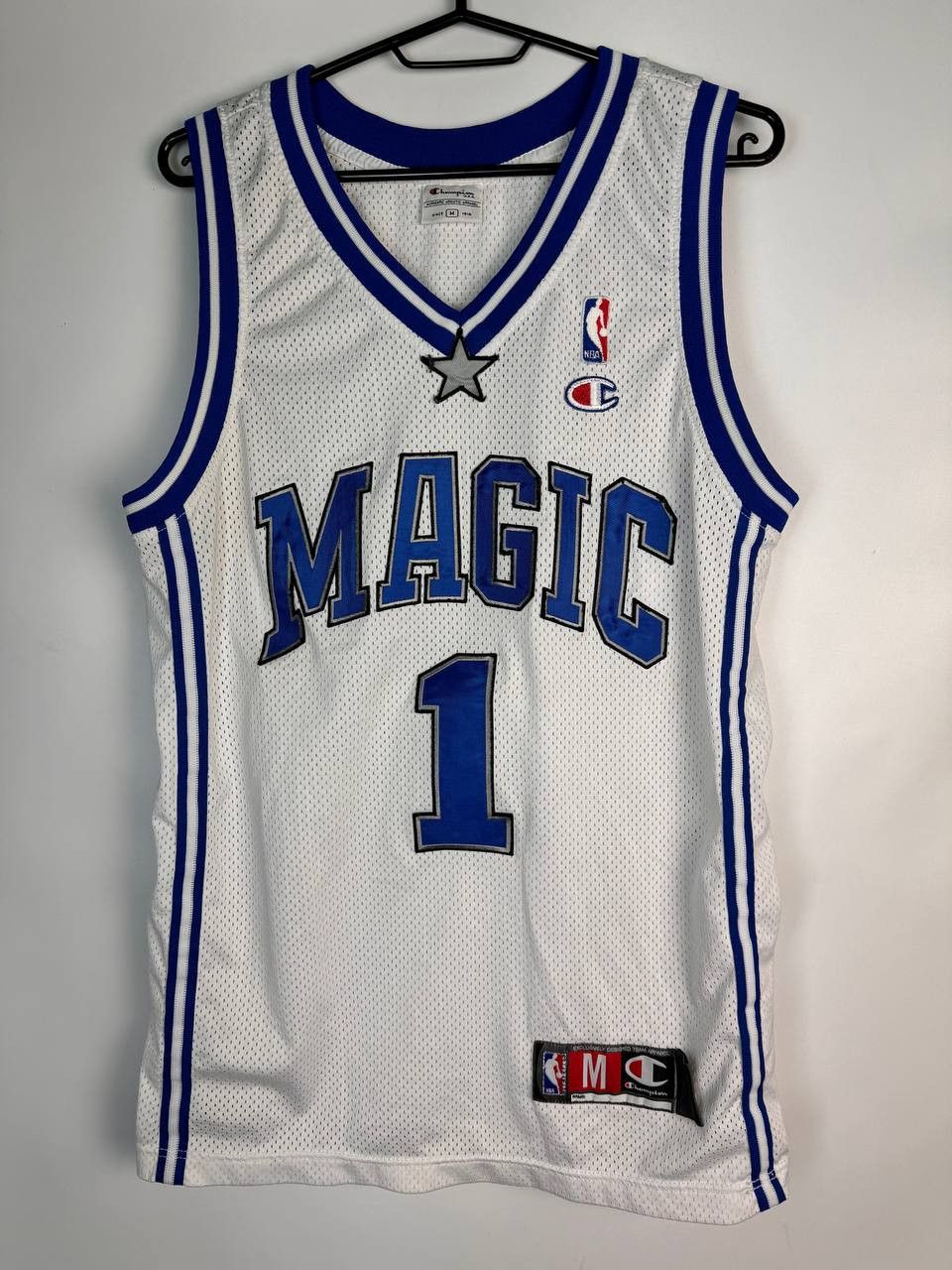 Champion × NBA × Vintage 🇺🇸 Vintage Champion Orlando Magic Grady 1 jersey shirt NBA Size US M / EU 48-50 / 2 - 1 Thumbnail