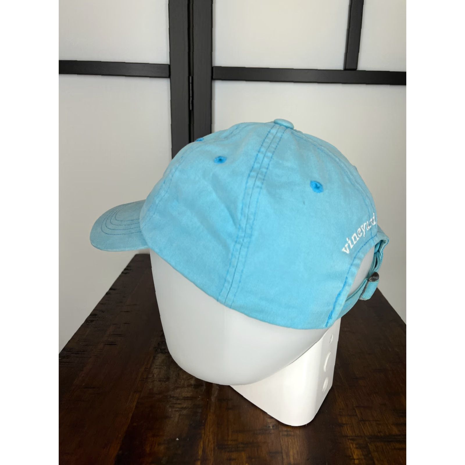 Vineyard Vines Vineyard Vines Hat Cap Strap Back Adult One Size Blue Embroidered Whale Cotton Baseball Cap Mens Size ONE SIZE - 5 Thumbnail