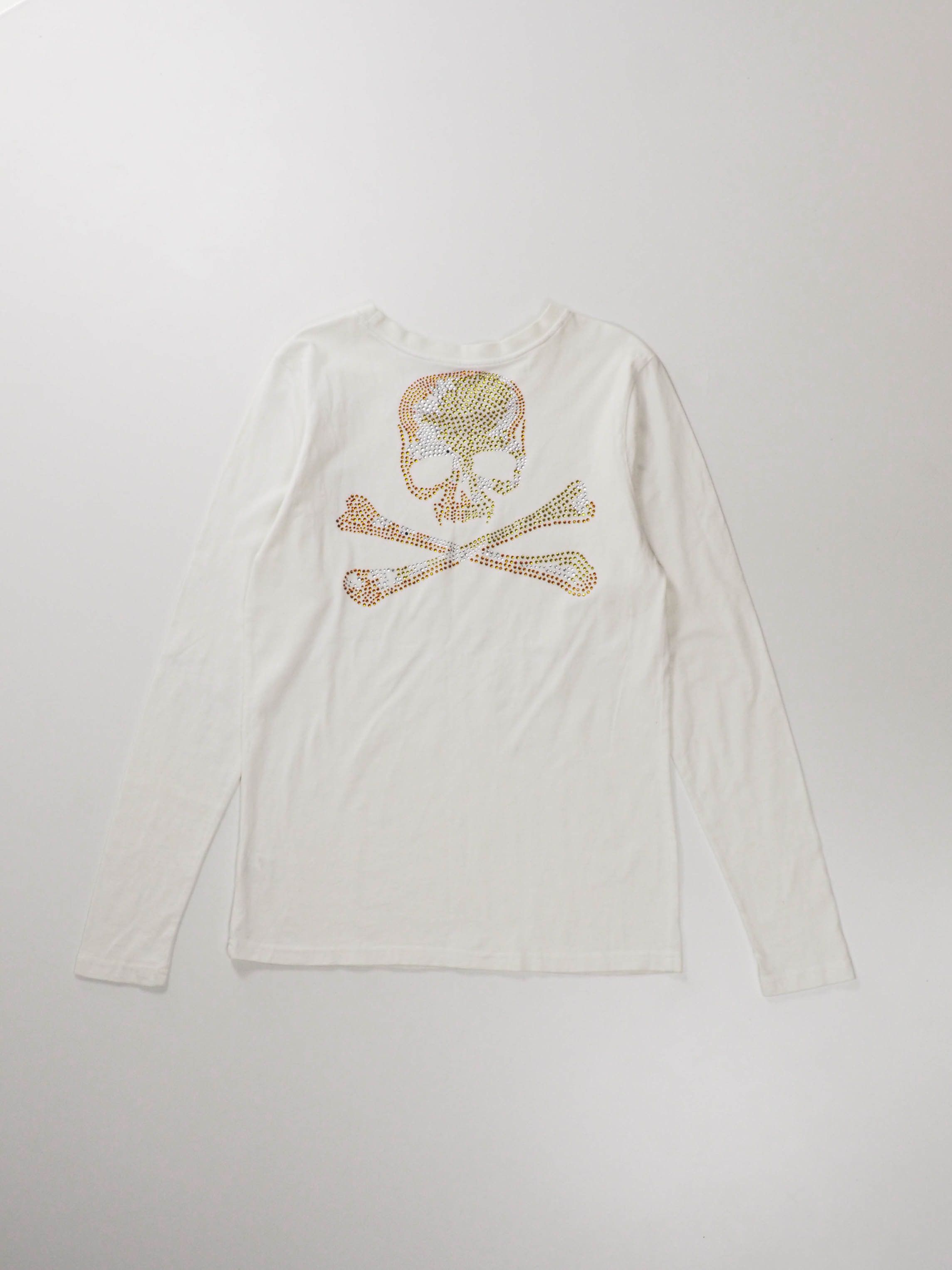 Roen Roen Swarovski Skull Long Sleeve Tee Size US M / EU 48-50 / 2 - 1 Thumbnail