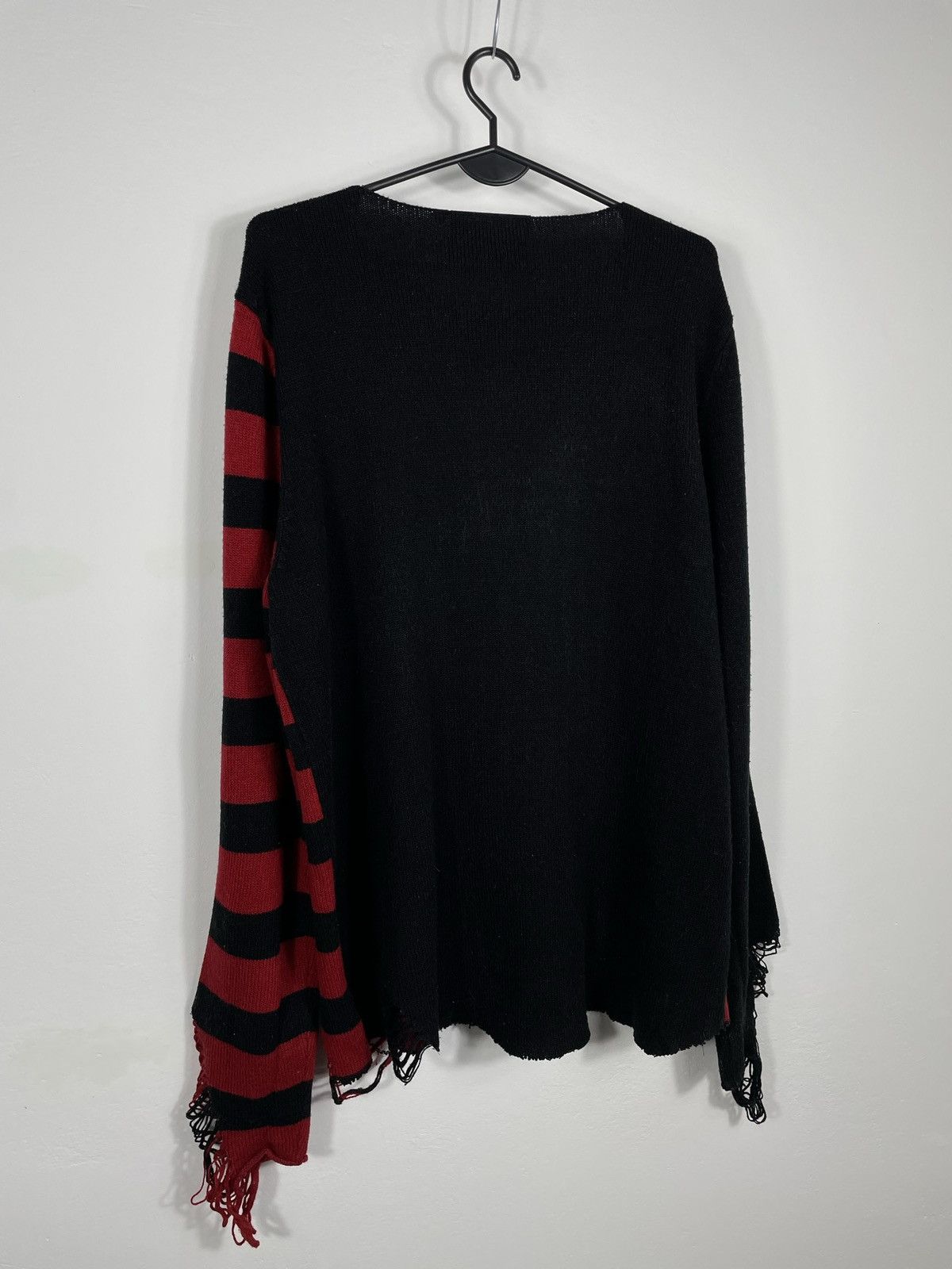 Band Tees × Killstar × Marilyn Manson MARLYN MANSON KILLSTAR STRIPED SWEATER FABRIC DISTRESSED Size US M / EU 48-50 / 2 - 10 Thumbnail