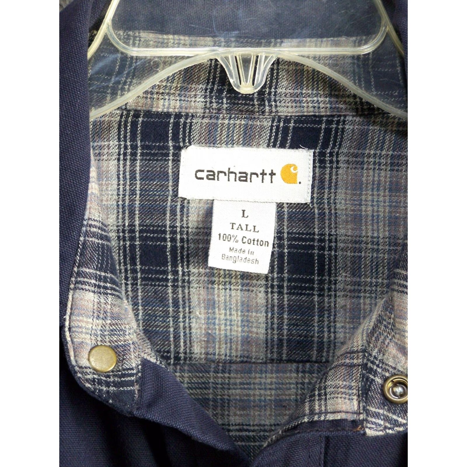 Carhartt Mens Thermal Shirt Extra Large XL Beige Long Sleeve