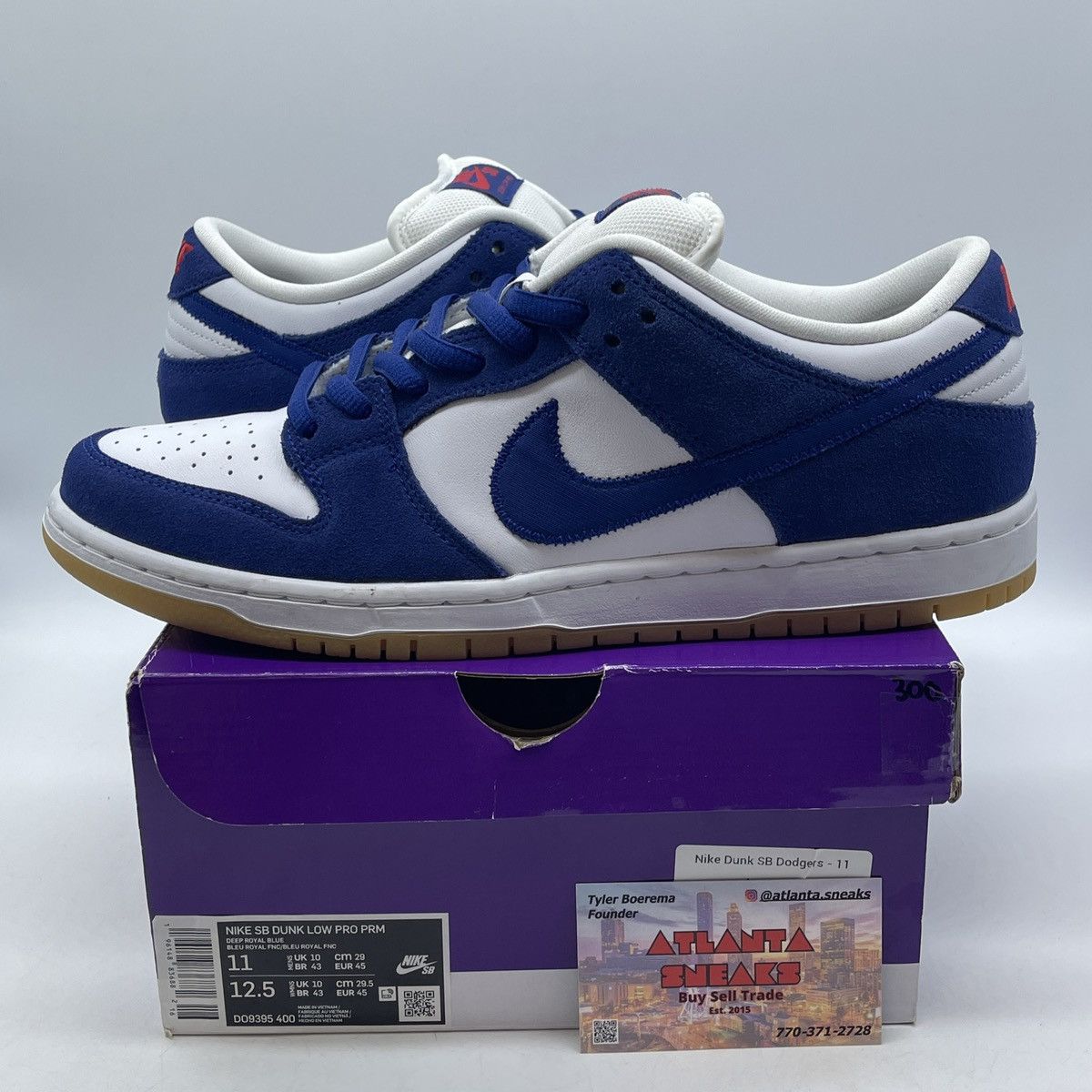 Nike Dunk low SB Los Angeles dodger’s Size US 11 / EU 44 - 1 Thumbnail