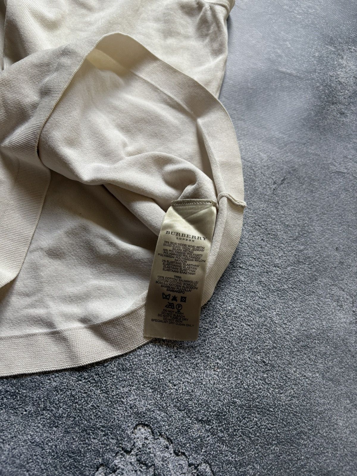 Burberry Vintage Burberry Luxury Beige Cotton Silk Women’s Tank Top Size S / US 4 / IT 40 - 8 Thumbnail