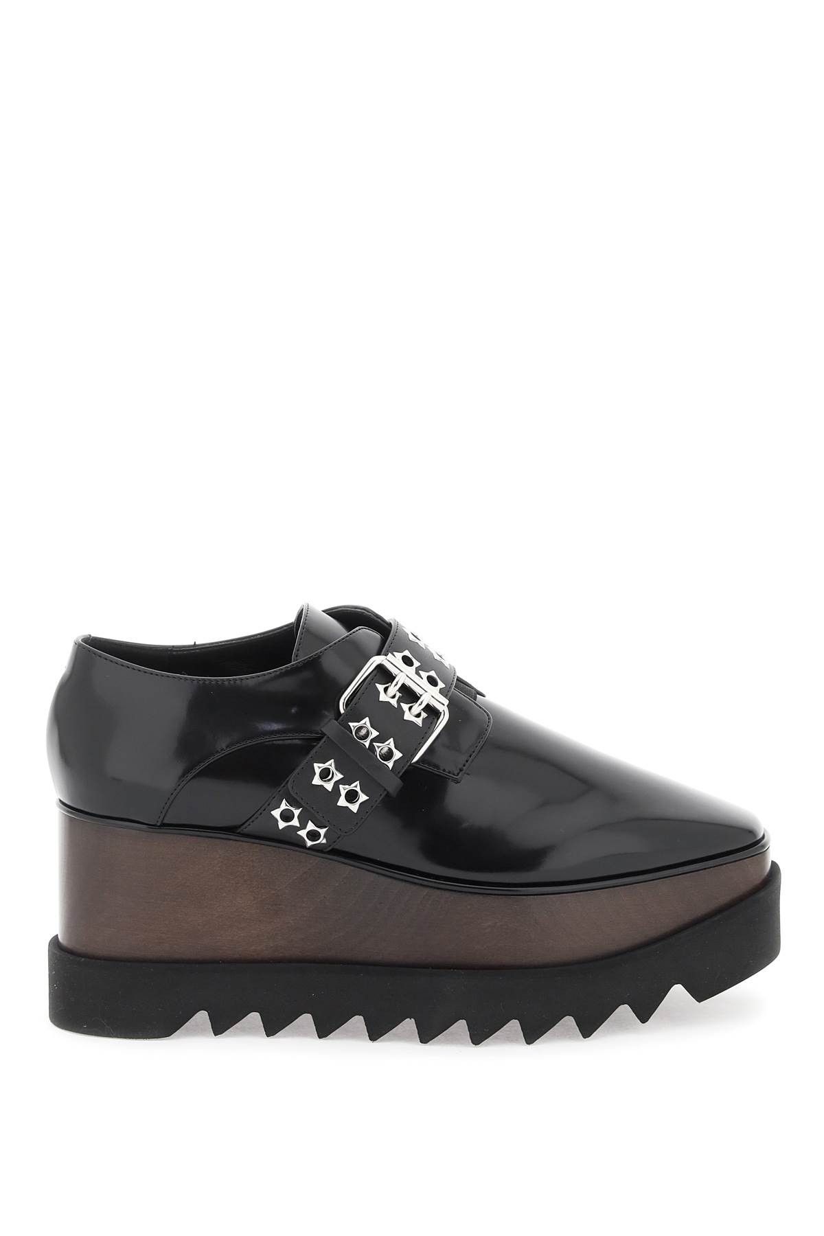 image of Stella Mccartney Platform Elyse Lace-Up Shoes in Black, Women's (Size 10)