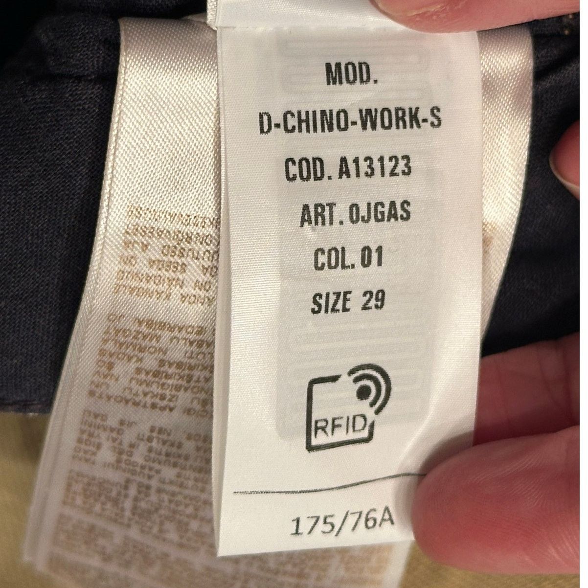 Diesel D-Chino-Work Straight Relaxed Jeans 0jgas size 29 Dusty Blue Size US 29 - 15 Thumbnail