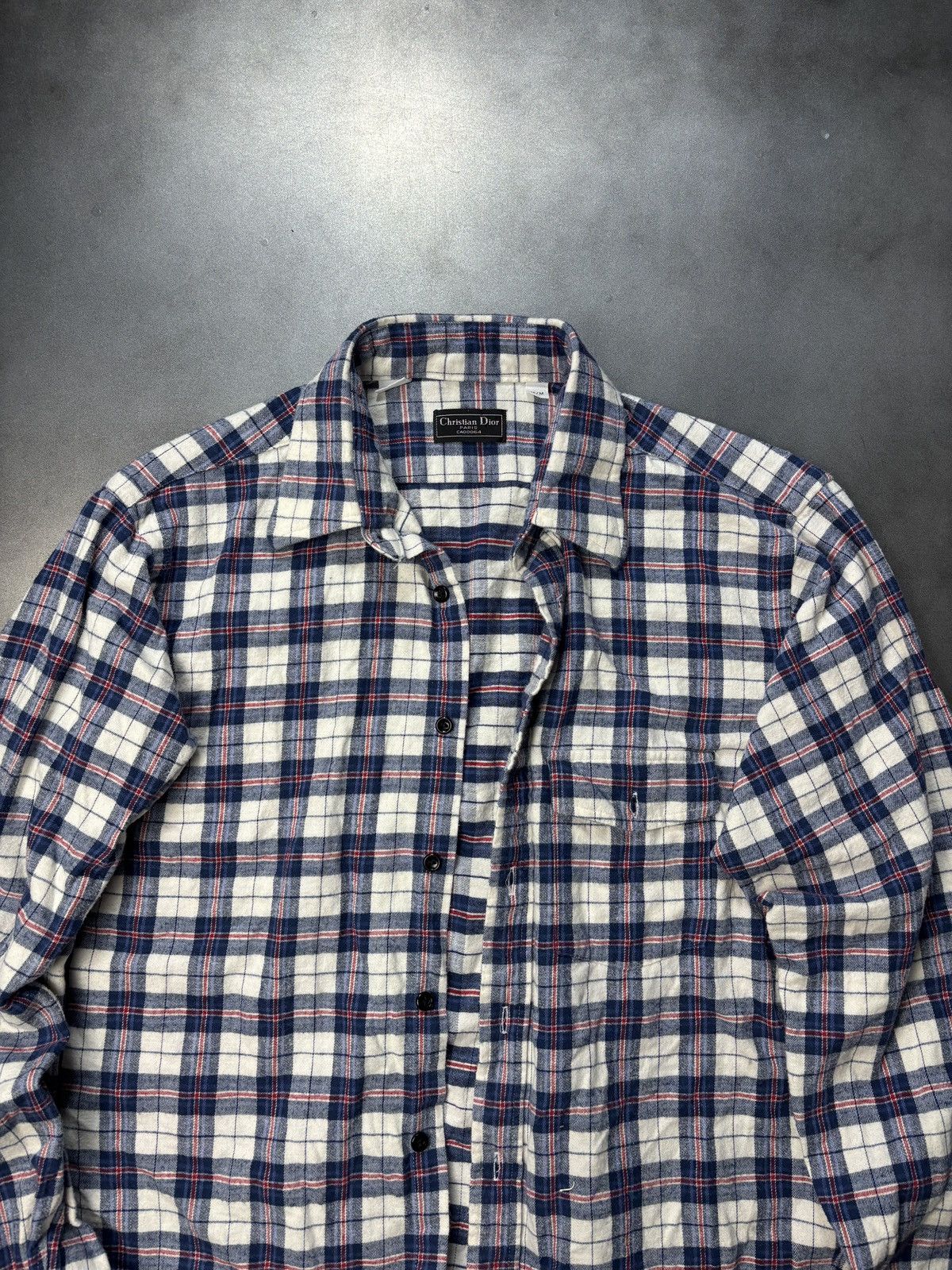 Christian Dior Monsieur × Vintage Vintage Christian Dior Plaid Shirt 1990s Dior 1980s Monsieur Size US S / EU 44-46 / 1 - 3 Thumbnail