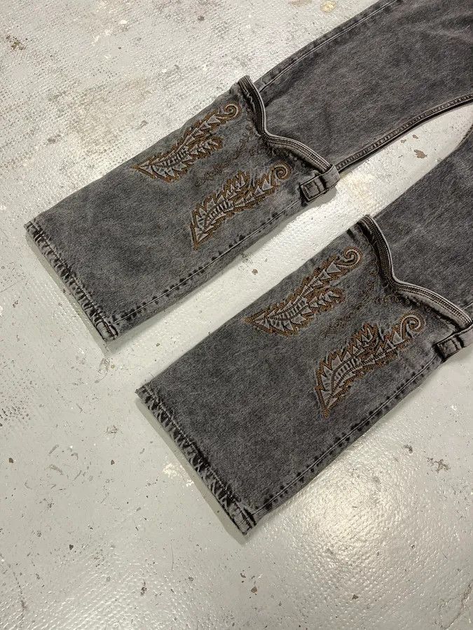 Y/Project SS2023 Y/Project Cow-Boy Brut Grey Astro Denim Jeans Size US 33 - 7 Thumbnail
