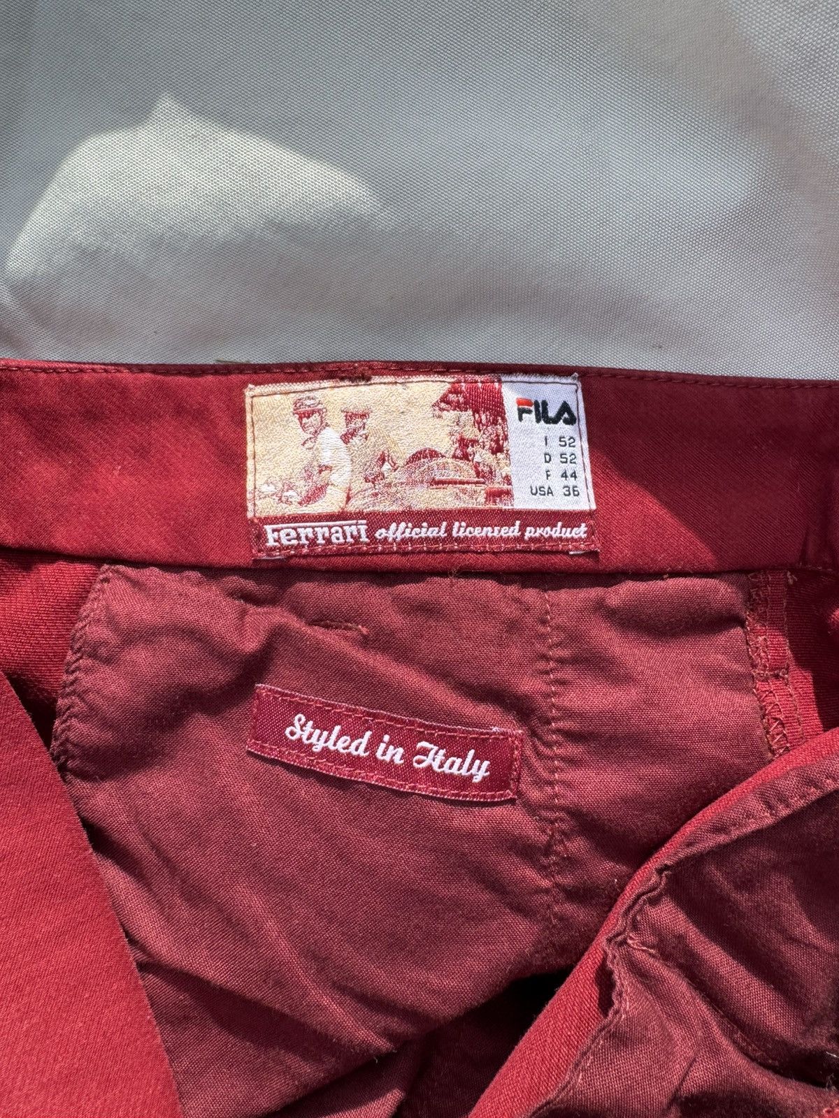 Ferrari Rare Vintage 2002 Collaboration Fila x Ferrari chino Pants Size US 36 / EU 52 - 8 Thumbnail