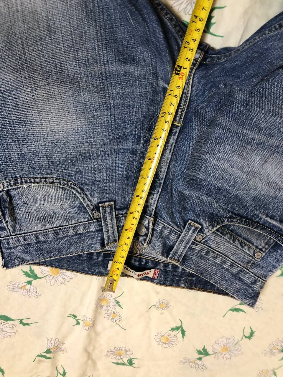 Levi's Levi's 506 Men's Jeans Shorts Distressed Denim Blue Size US 31 - 11 Thumbnail