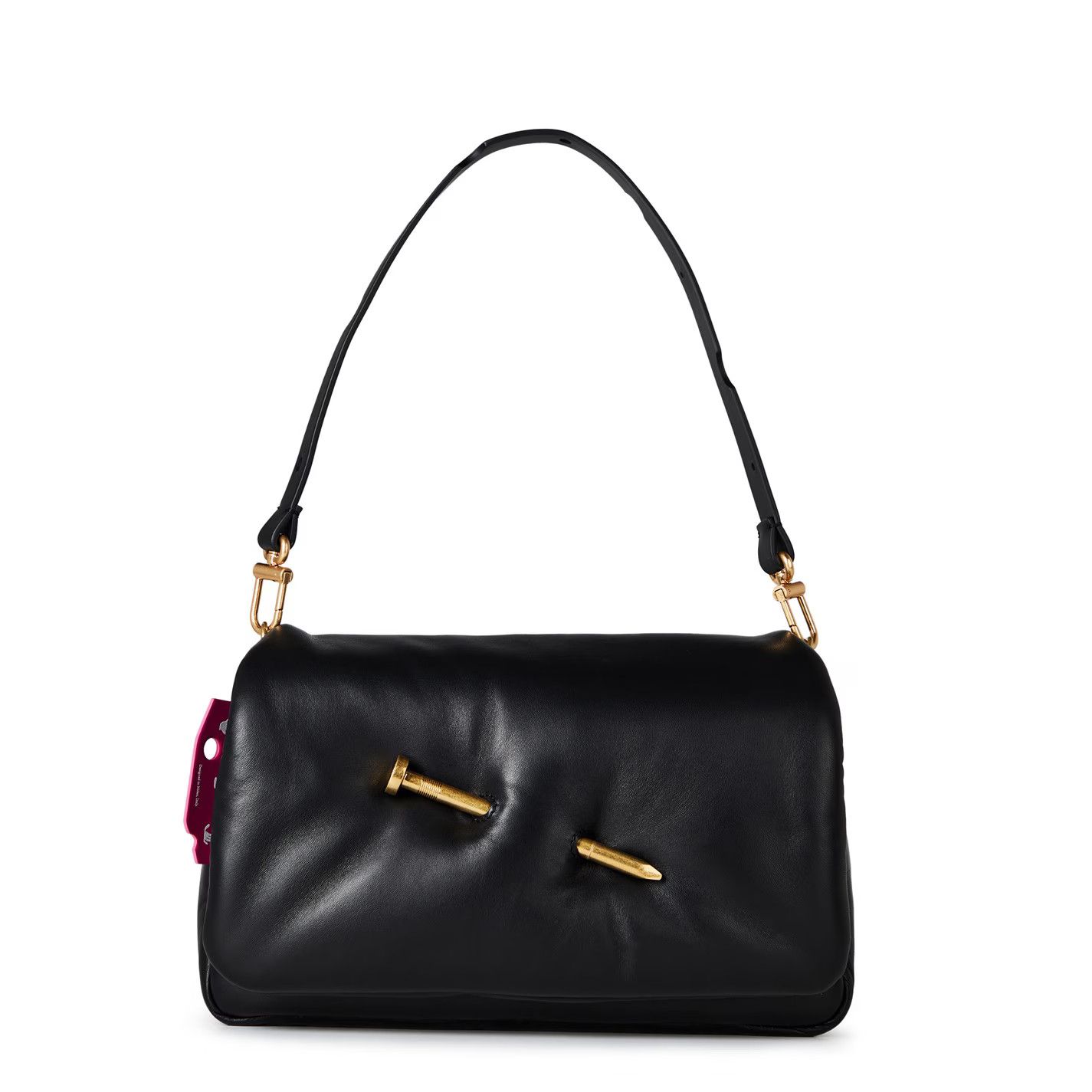Off-White o1g2r1mq1224 Size: OS / Nailed Clutch Bag in Black Size ONE SIZE - 1 Thumbnail