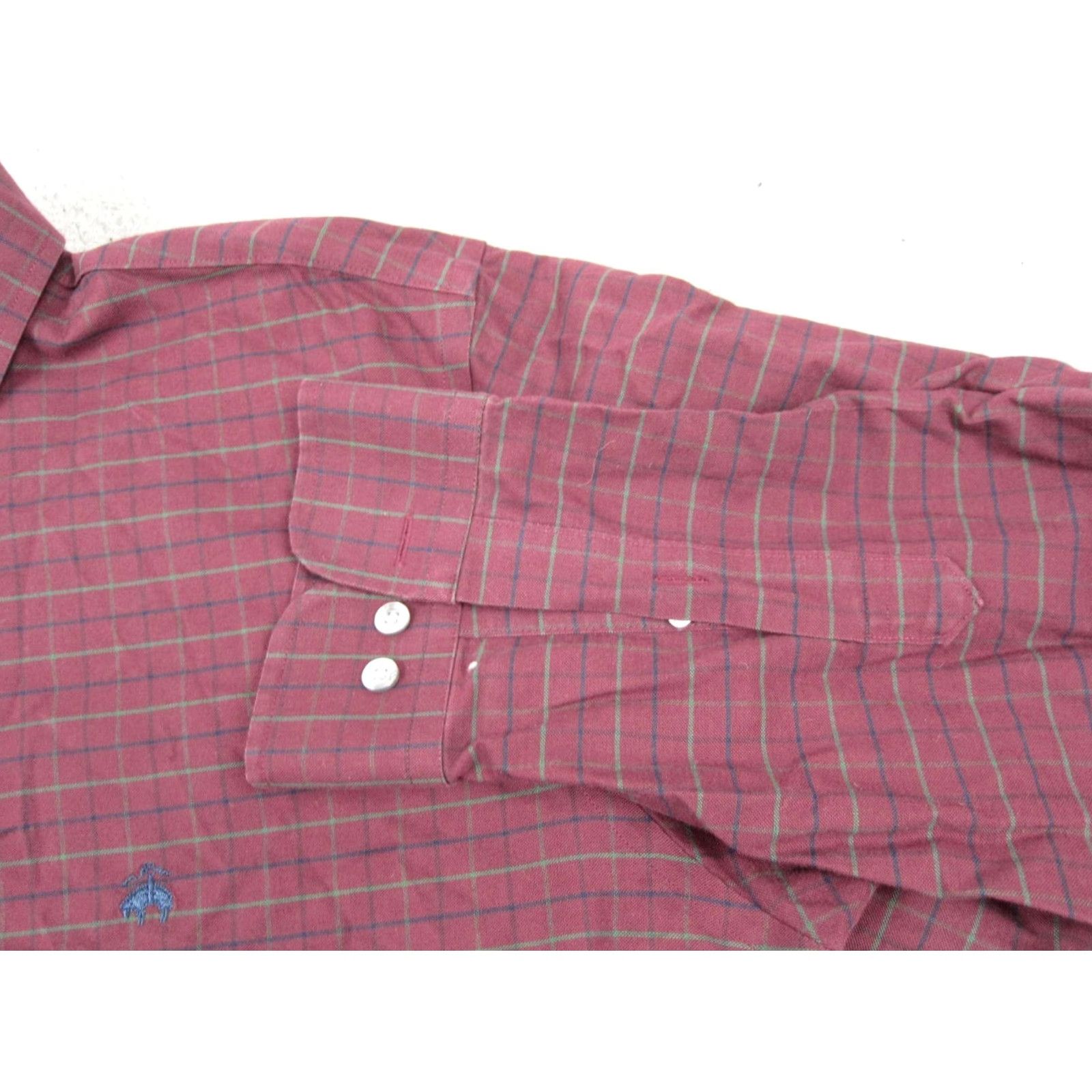 Brooks Brothers Brooks Brothers Shirt Adult XL Red Cotton Stretch Regent Fit Mens Button-Up Long Sleeve Button-Down Collar Classic, Preppy Pattern Check Non-Iron Size US XL / EU 56 / 4 - 5 Thumbnail